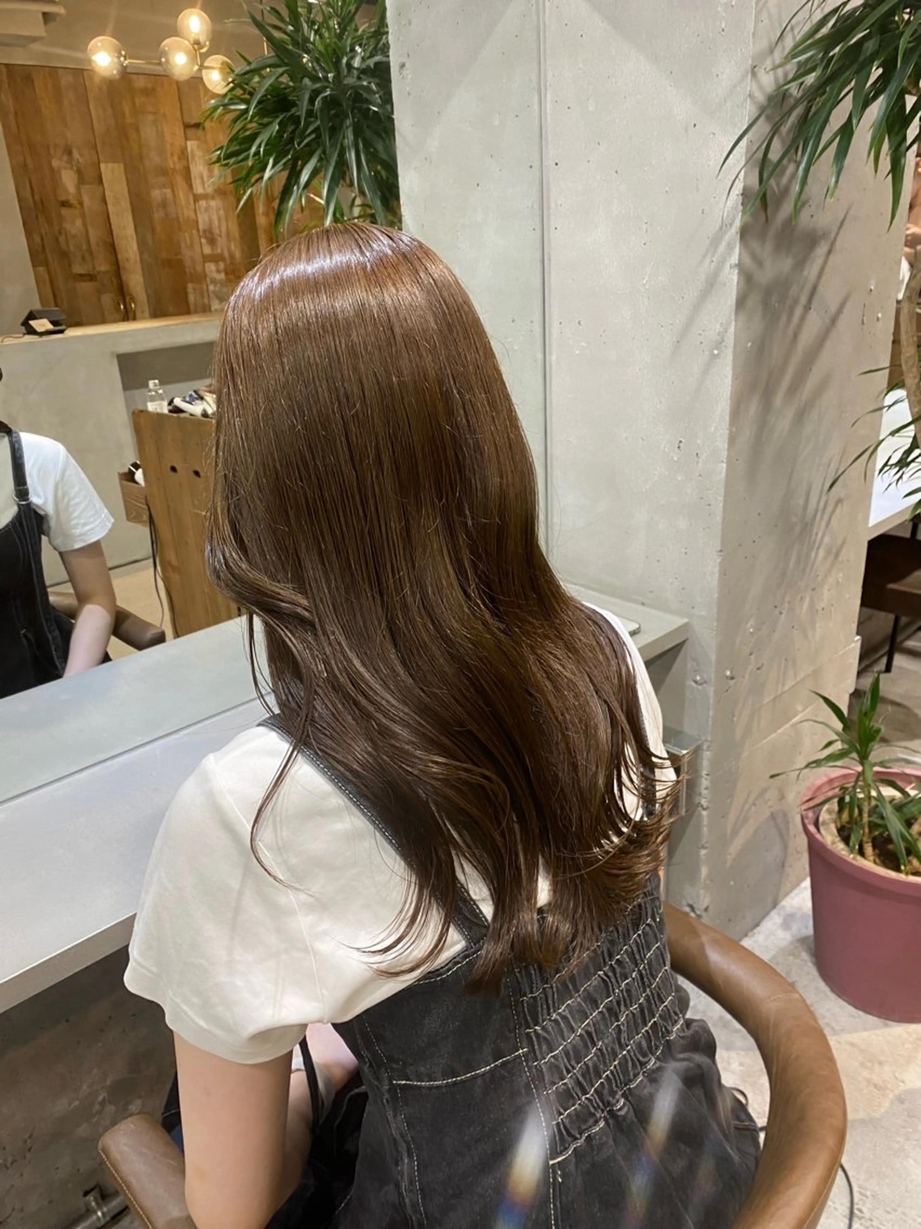 ロング カラー ベージュカラー tamakawa hinaのヘアスタイル