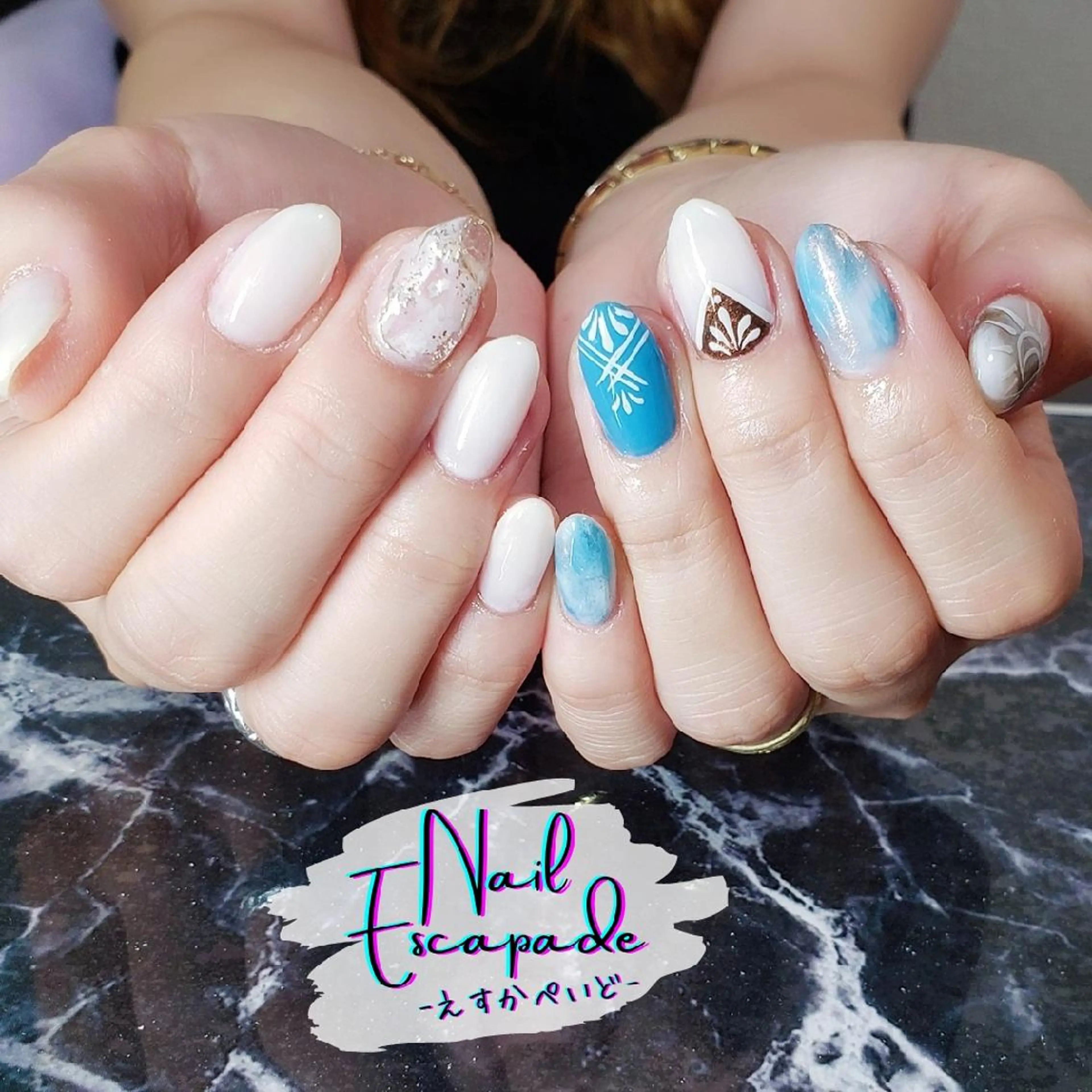 ショート ネイル ハンドネイル クロキ 。のネイルデザイン