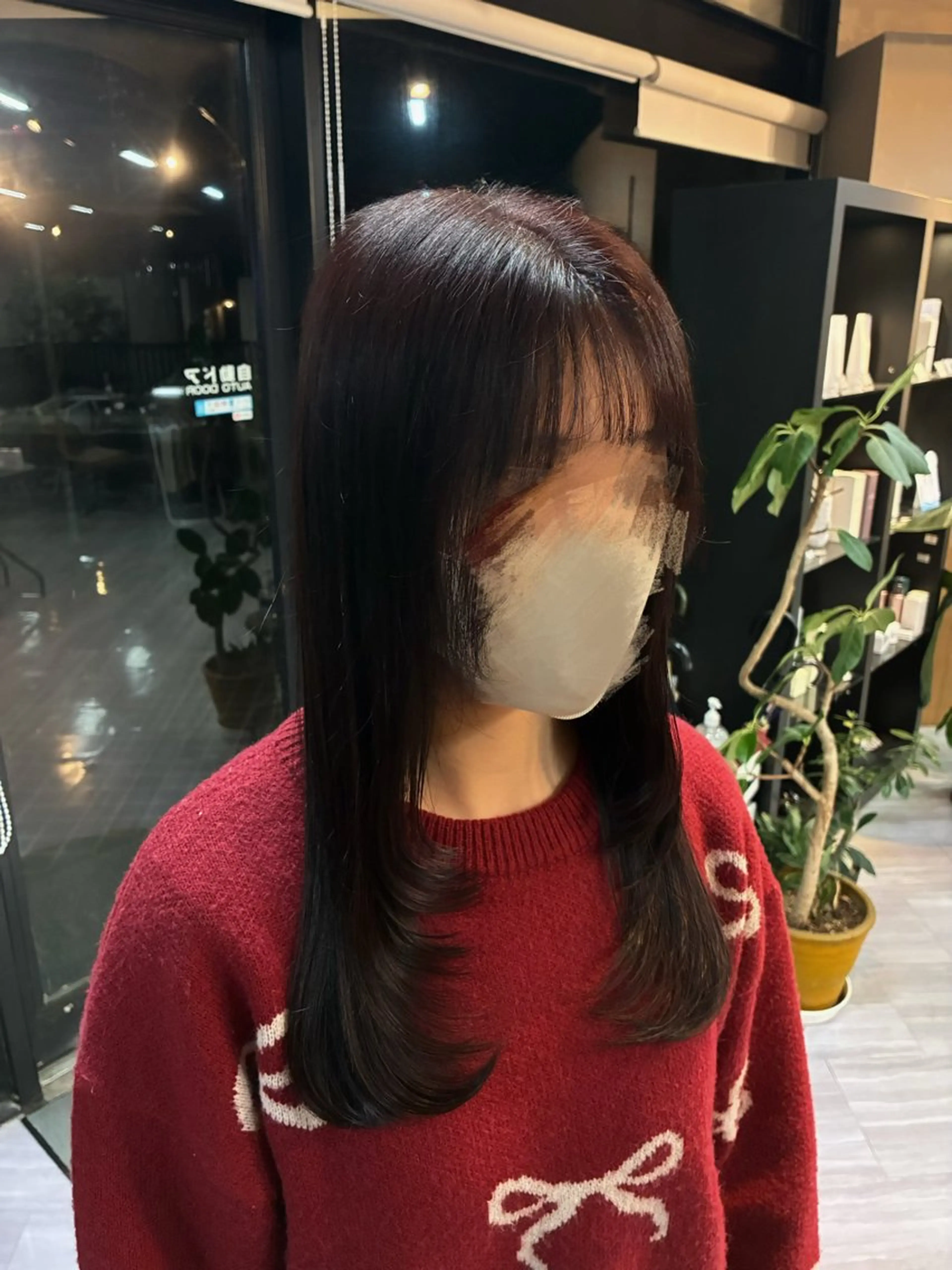 ロング カラー ブラウンカラー ピンクカラー ピンクブラウン ヘアカラー arika hair make所属・arika もえのヘアスタイル