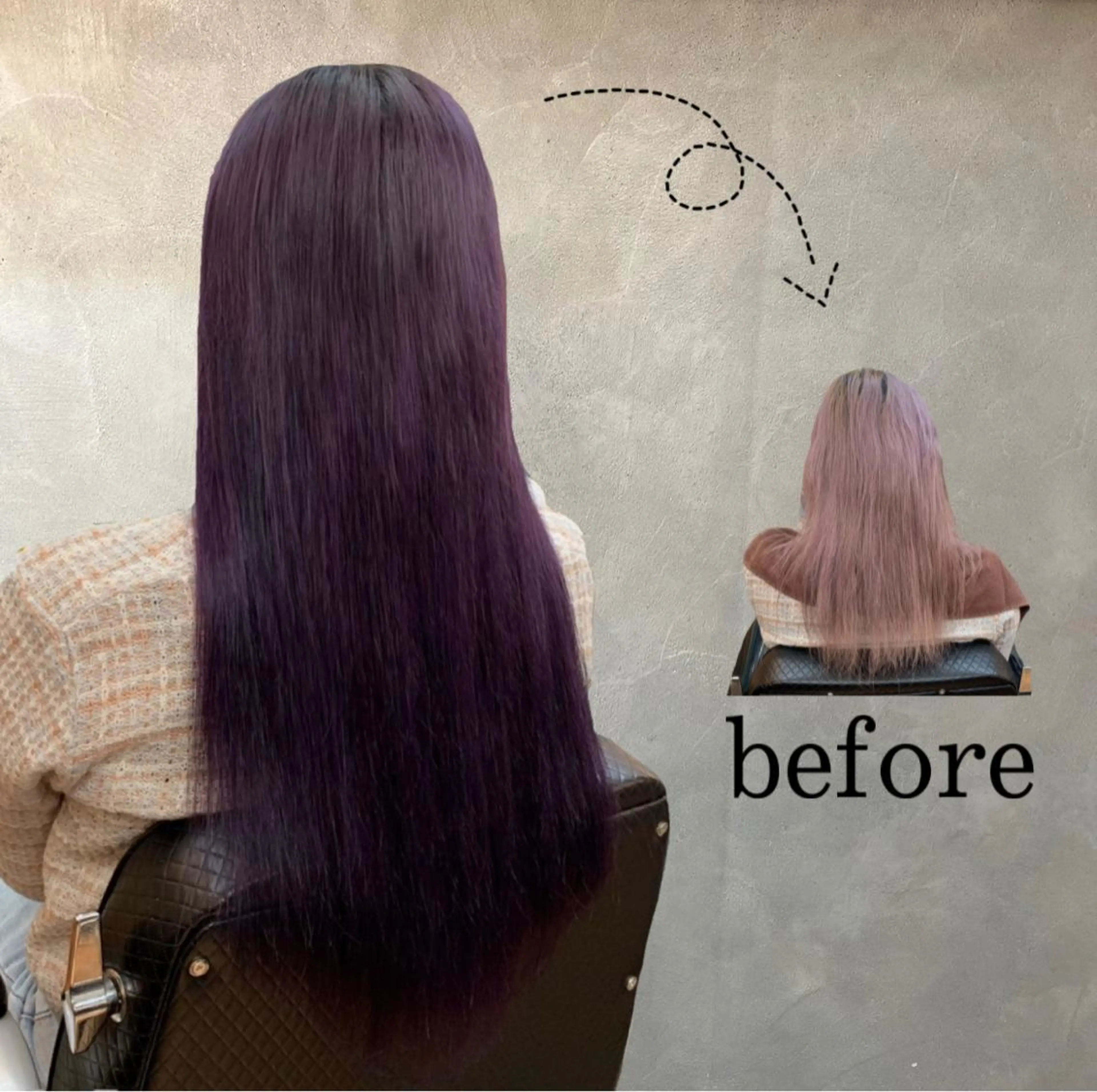 ロング CS made by SHACHU栄店所属・❤️‍🔥シールエク ＋カラー京❤️‍🔥のヘアスタイル