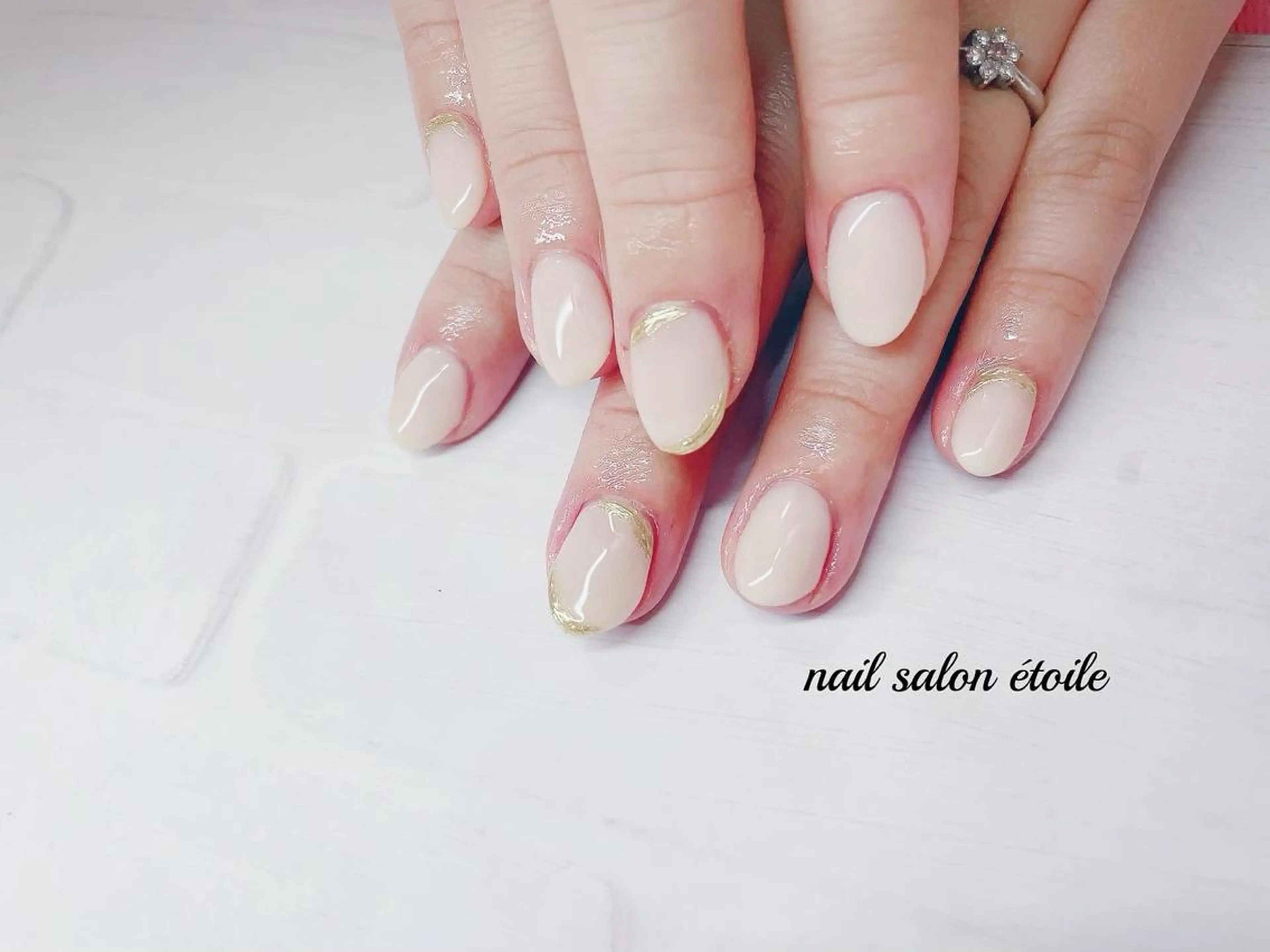 ネイル ジェルネイル ニュアンスネイル オフィスネイル ピンク シンプルネイル ハンドネイル nail salon étoileのネイルデザイン