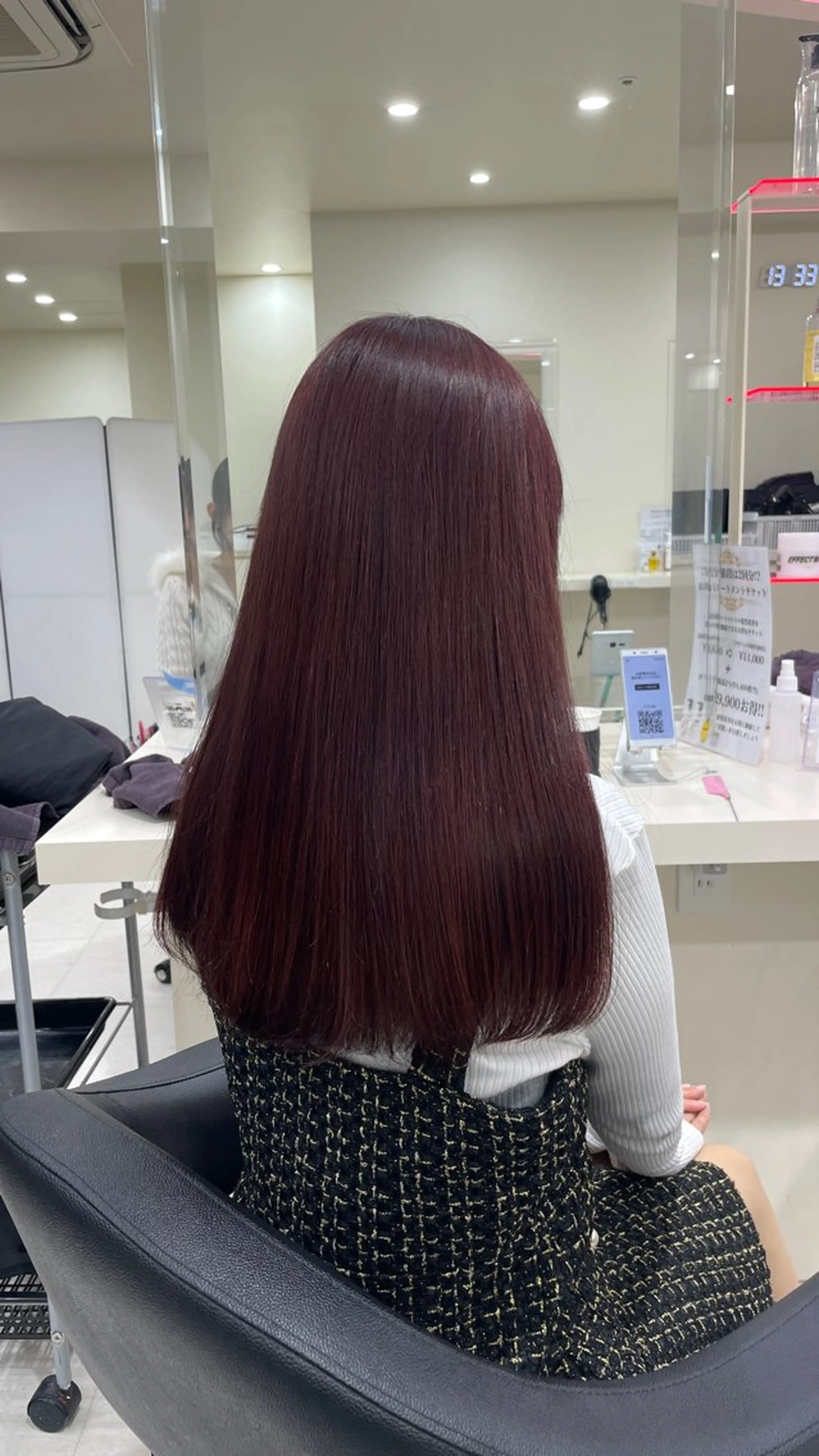 ロング ヘアカラー トリートメント ヘアセット 💗暖色カラー💗 ツヤ髪💗Mayaのヘアスタイル