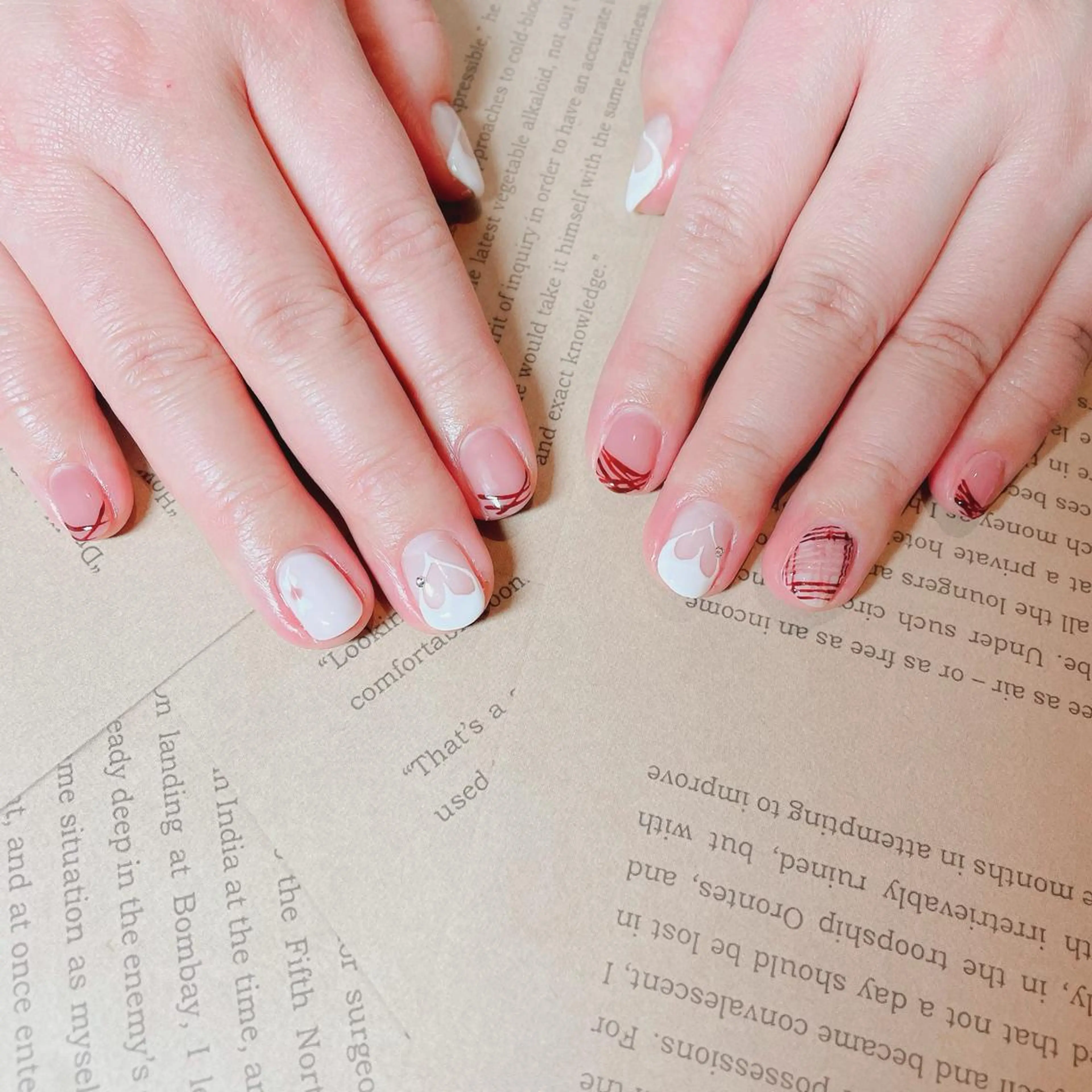 ネイル バレンタイン かんの りなのネイルデザイン