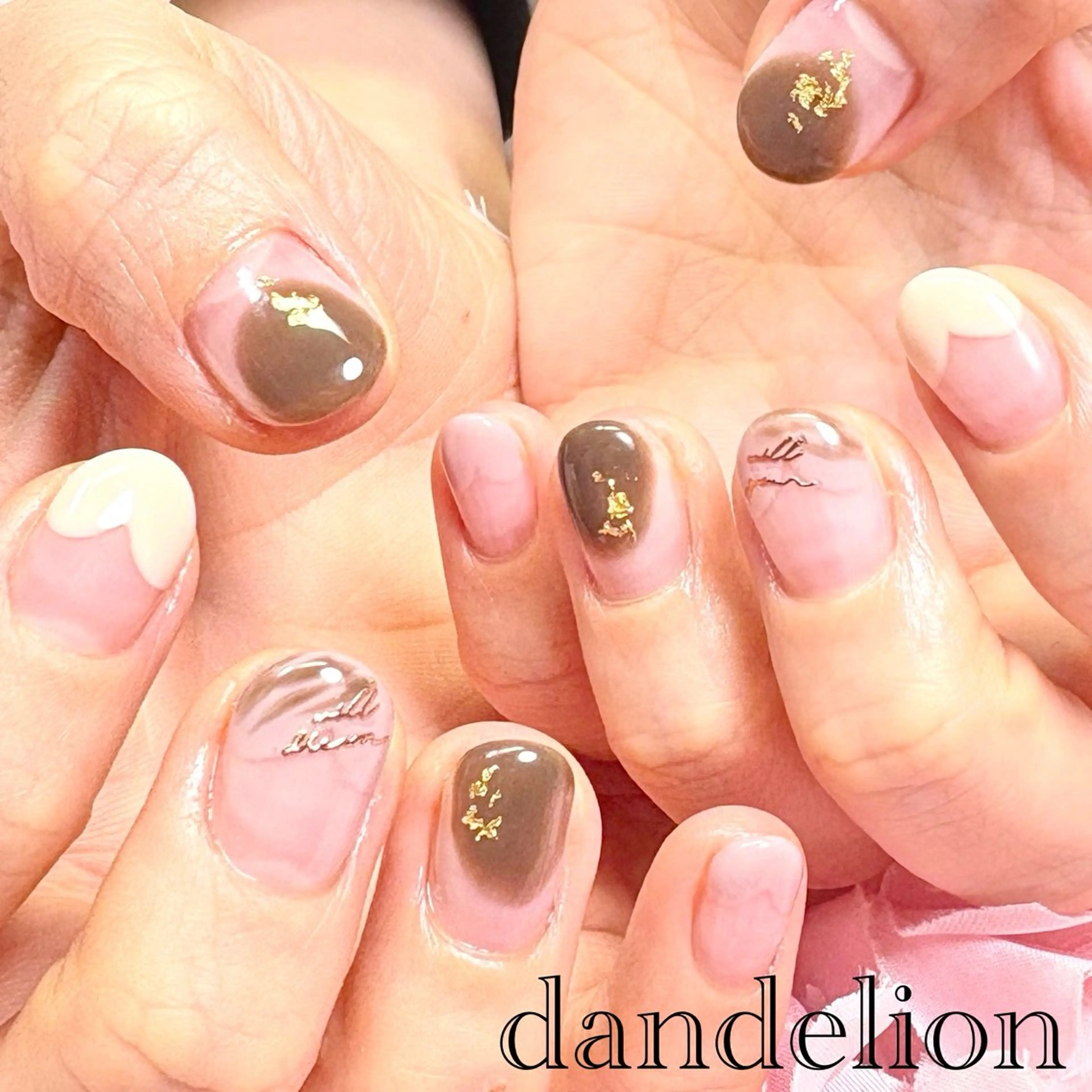 ネイル ハンドネイル ハンドケア dandelion ダンデライオンのネイルデザイン