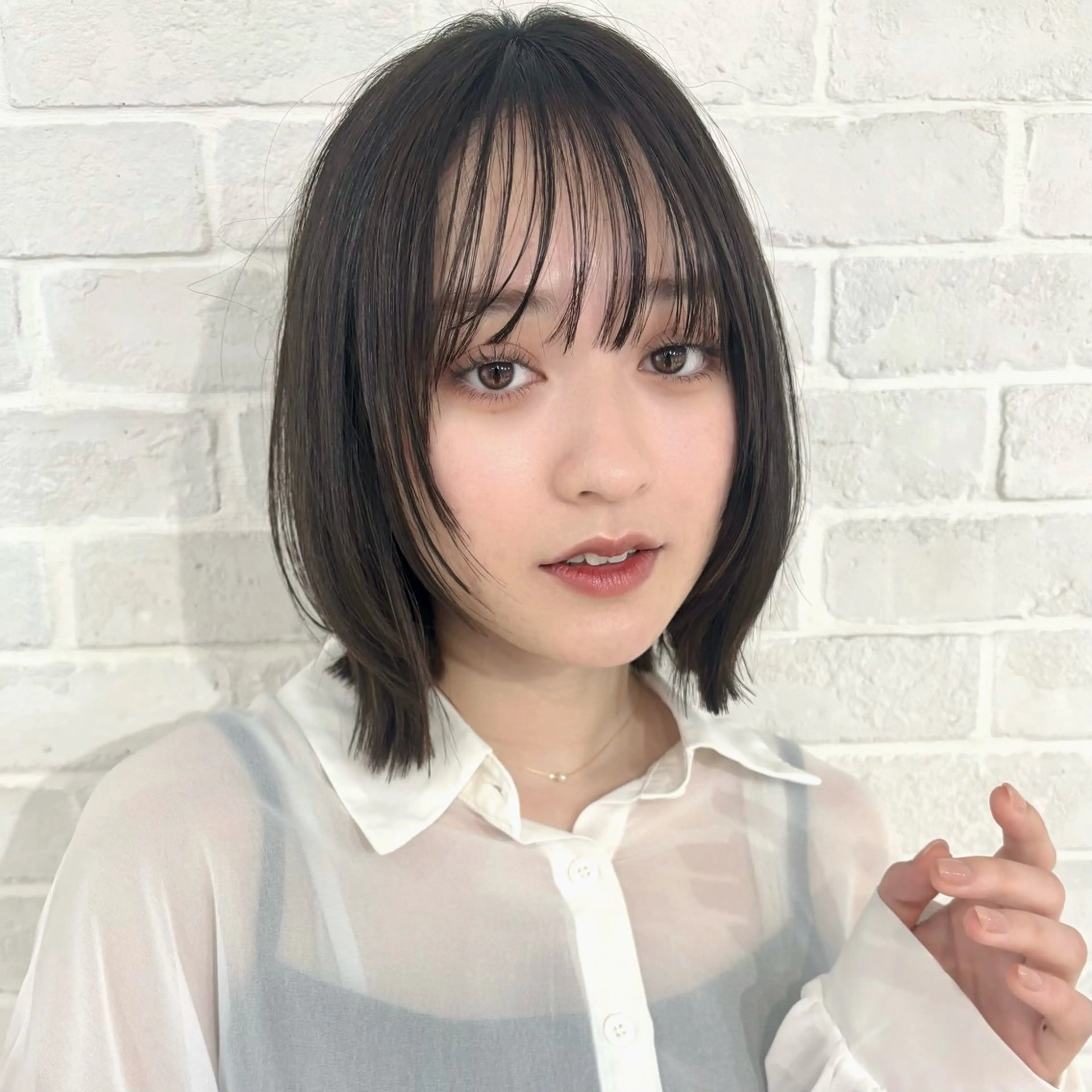 ミディアム カット トリートメント レイヤー/メンズ 竹田凪儀のヘアスタイル