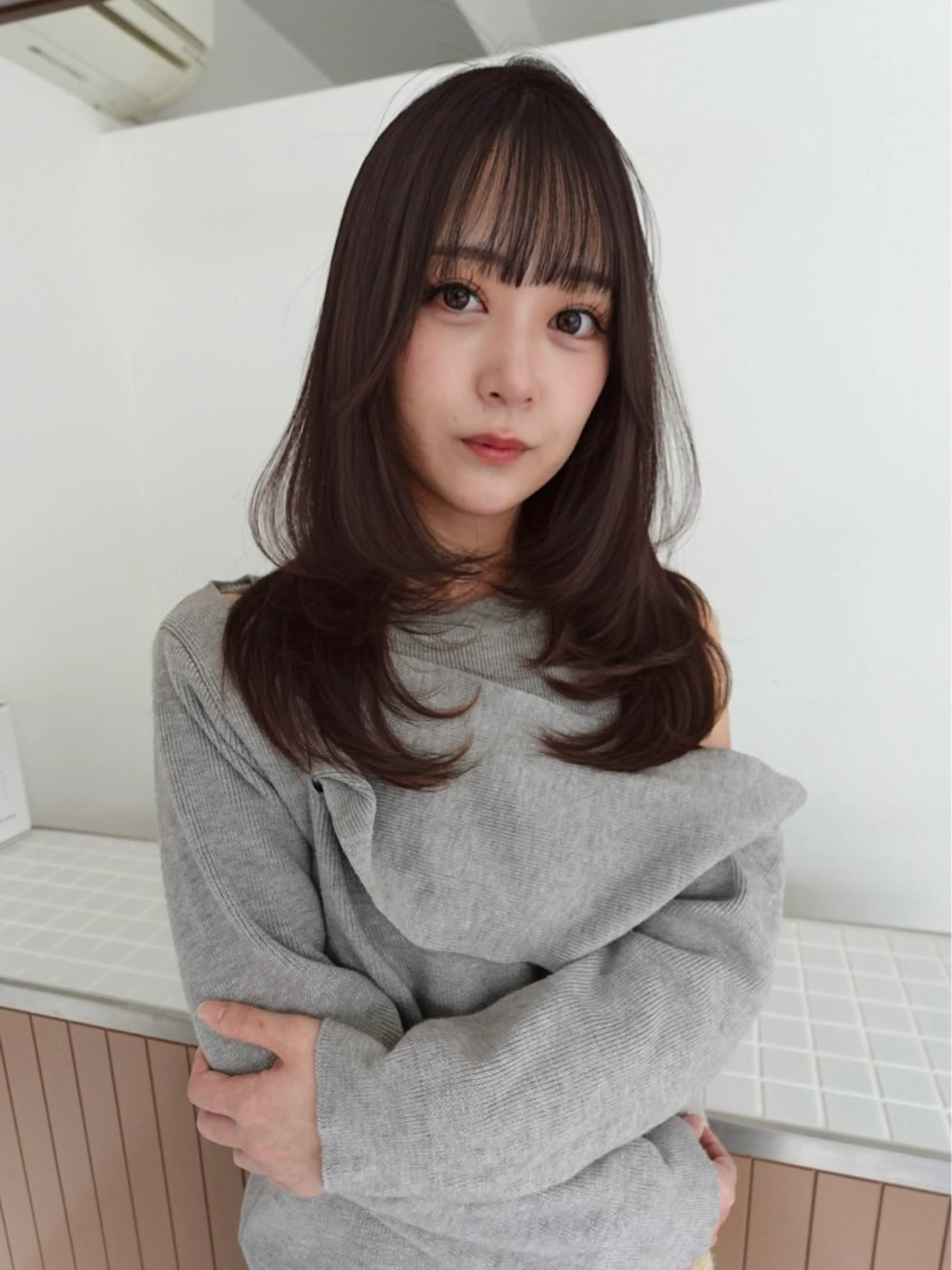 ロング レイヤーカット 宮嶋 蓮のヘアスタイル