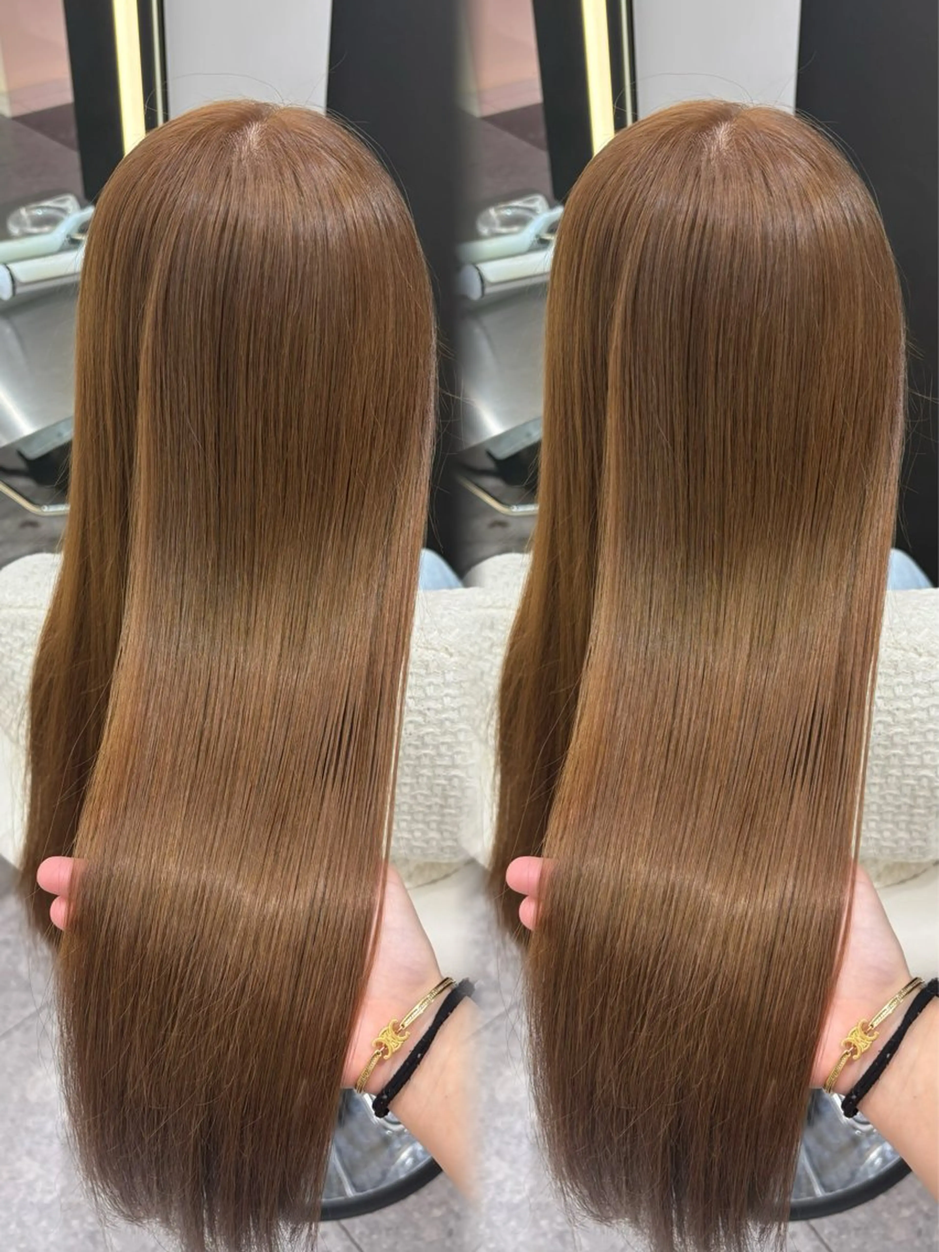 ロング カラー カット ヘアカラー トリートメント 新宿/韓国ヘア 中明度カラー/かやのヘアスタイル