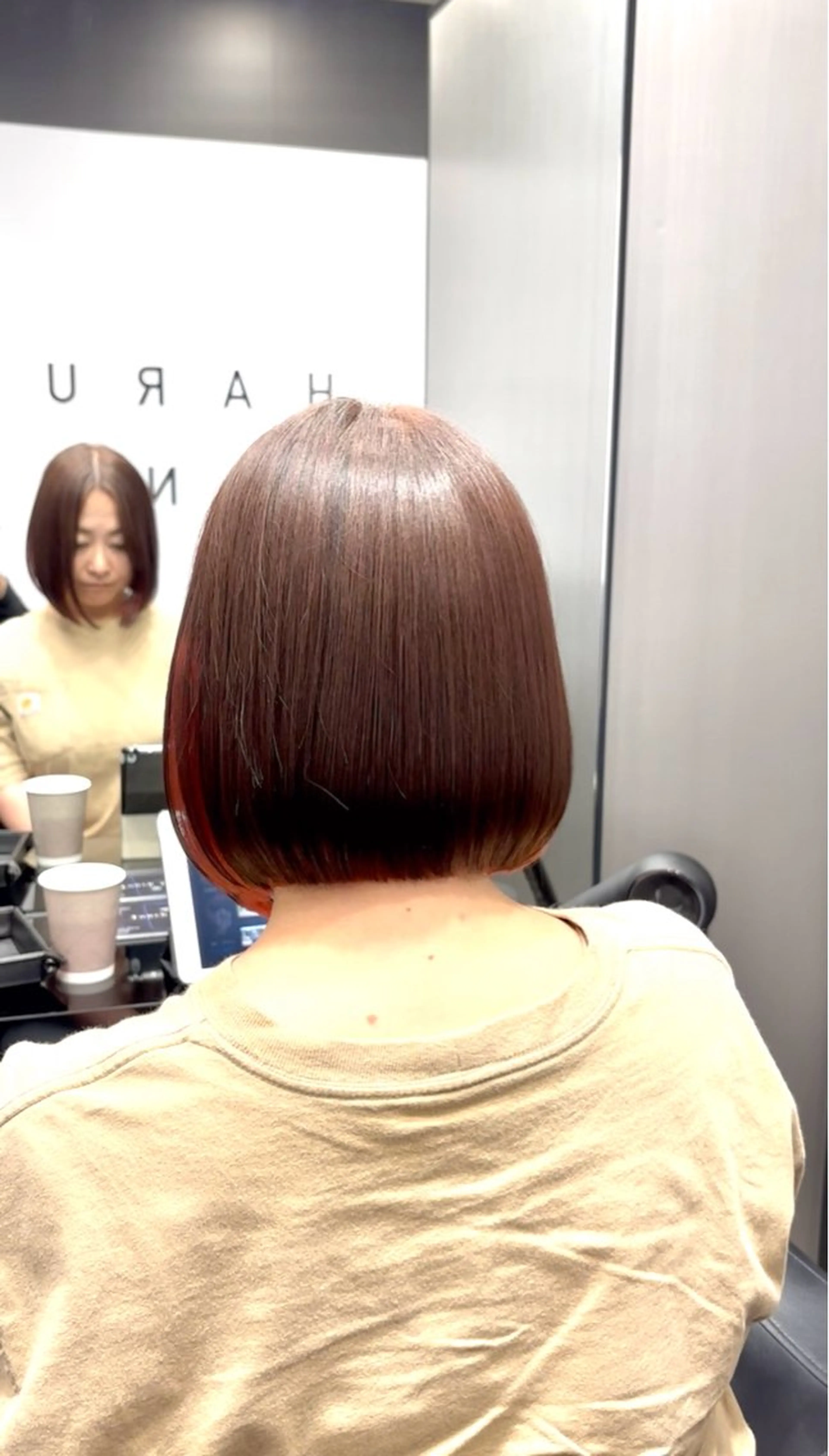 ショート ボブ 縮毛矯正 カット 縮毛矯正 HARUKI  MINATO Japan広島紙屋町店所属・hmj紙屋町店 脊戸智志のエステ・リラクイメージ