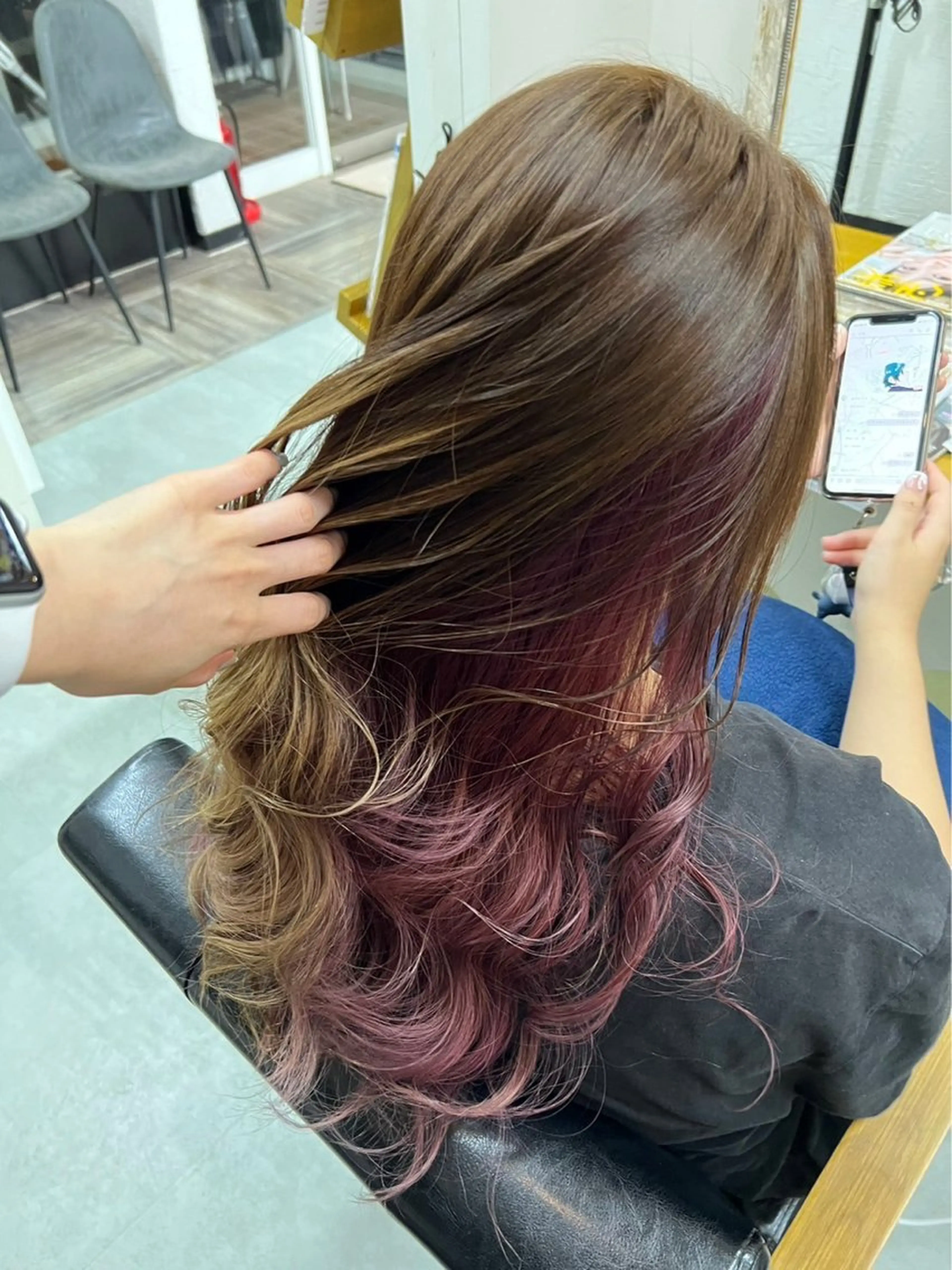 セミロング カラー peqss/ keita🏄‍♂️のヘアスタイル