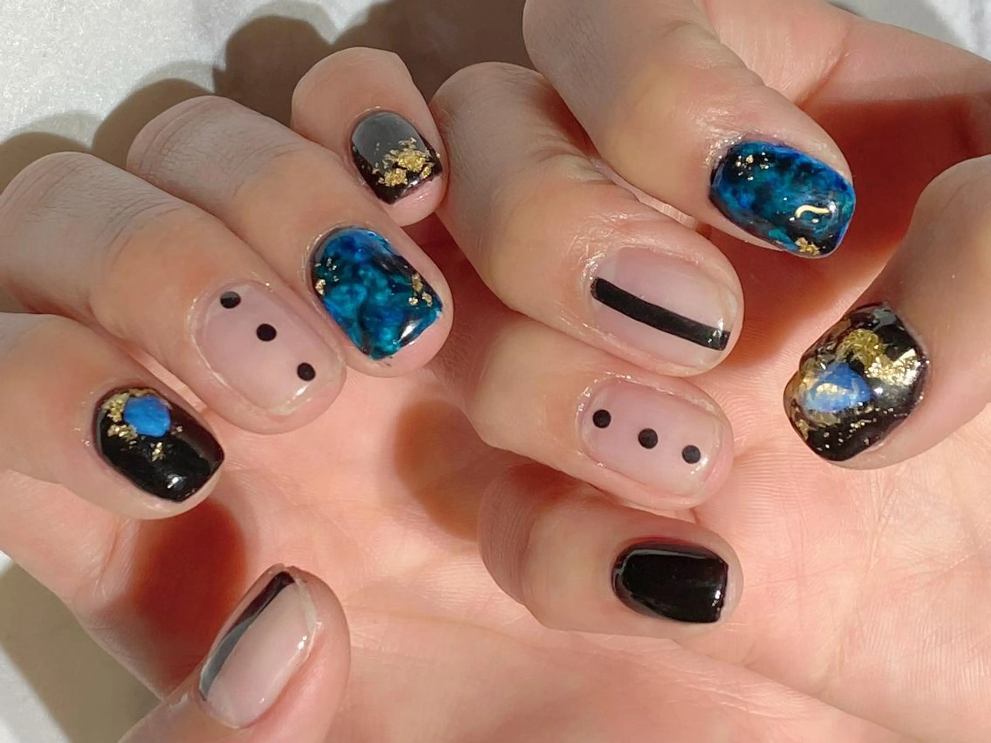 ネイル 大理石ネイル(マーブル) YUN 💅のネイルデザイン