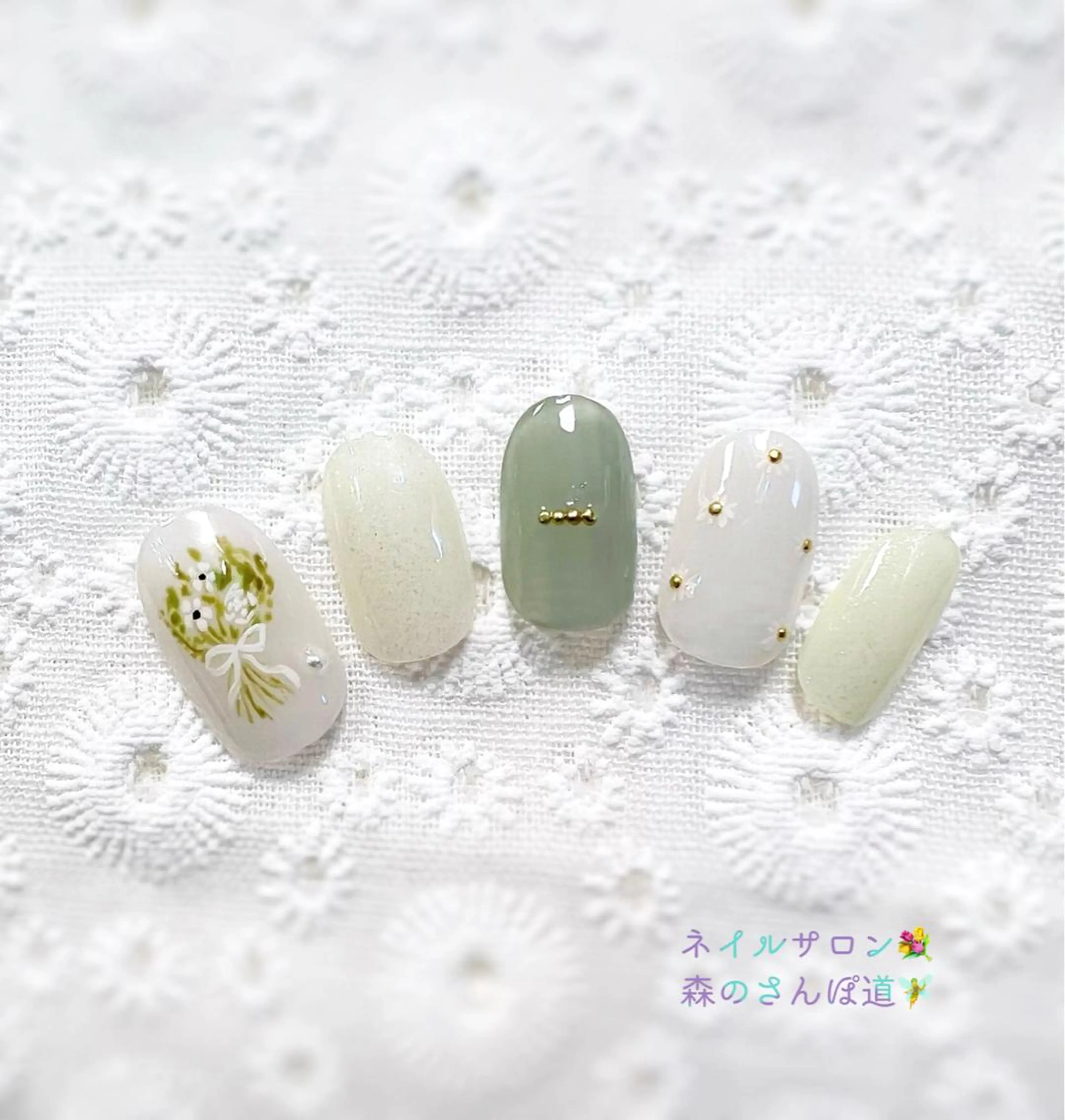 ネイル ハンドネイル 森のさんぽ道所属・ショートネイル 森のさんぽ道のネイルデザイン