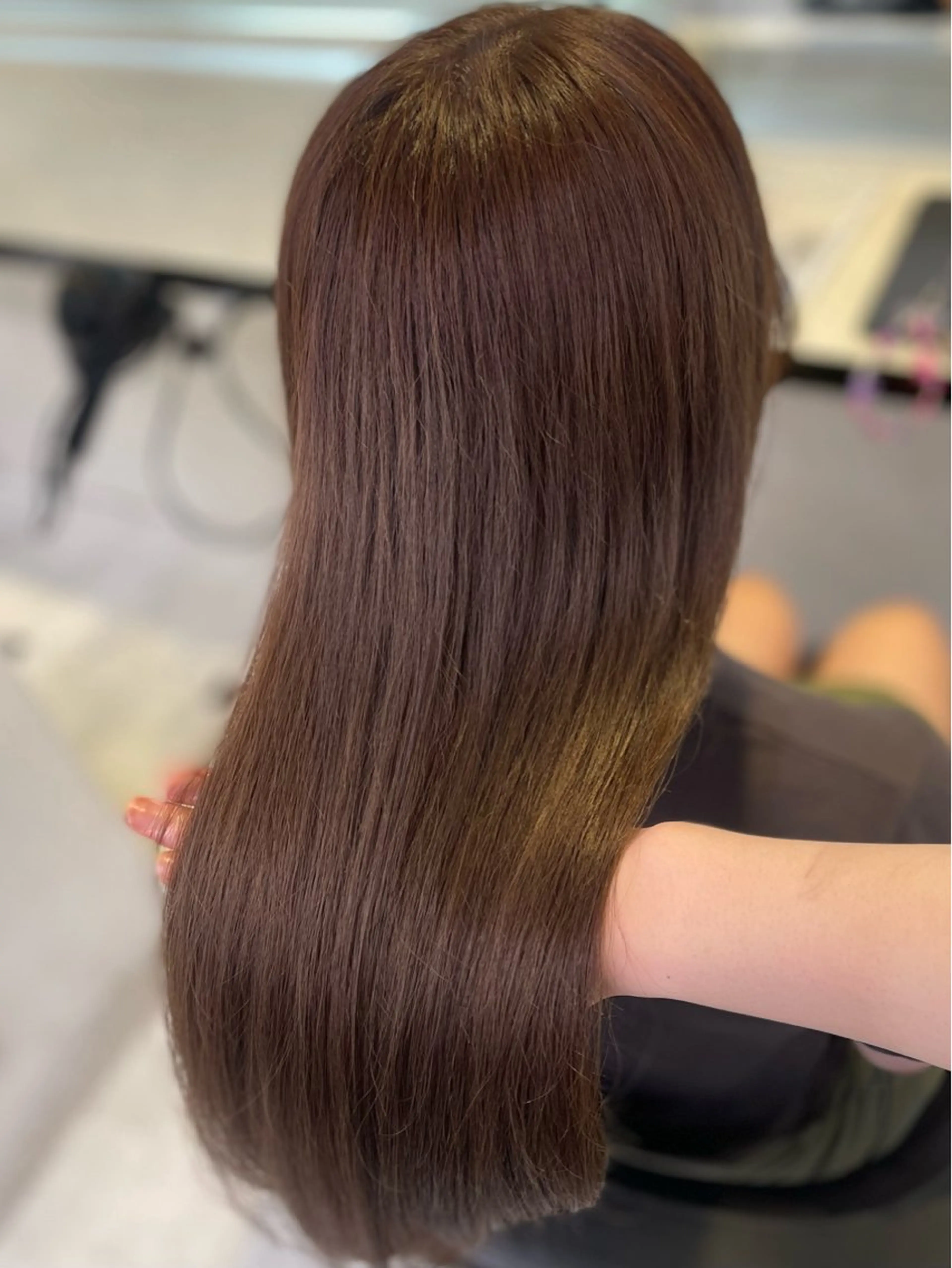 セミロング カット ヘアカラー うる艶トレンドヘア 🕊️上野BABYのヘアスタイル