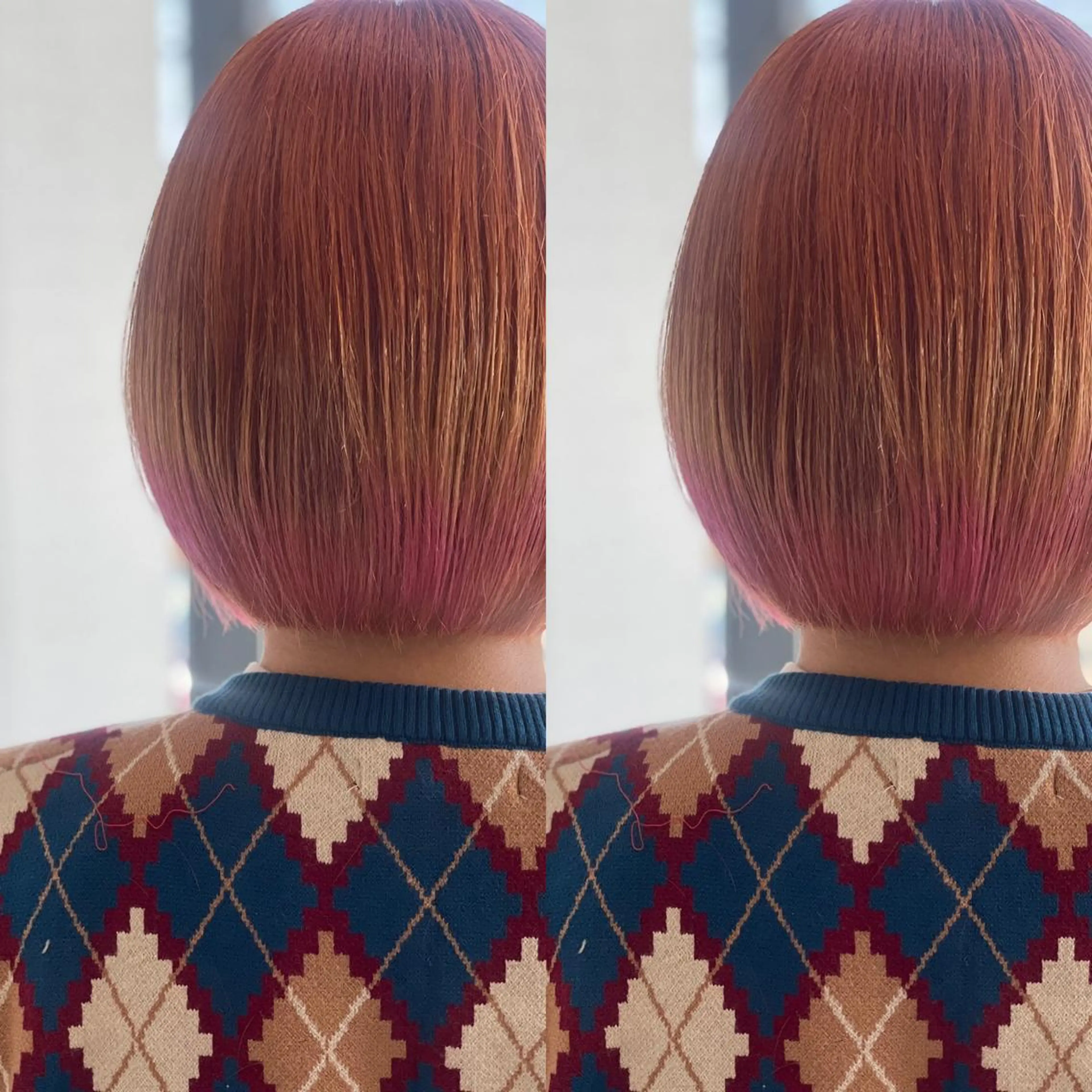 ミディアム カラー ピンクカラー Snaly カラー特化ページのヘアスタイル