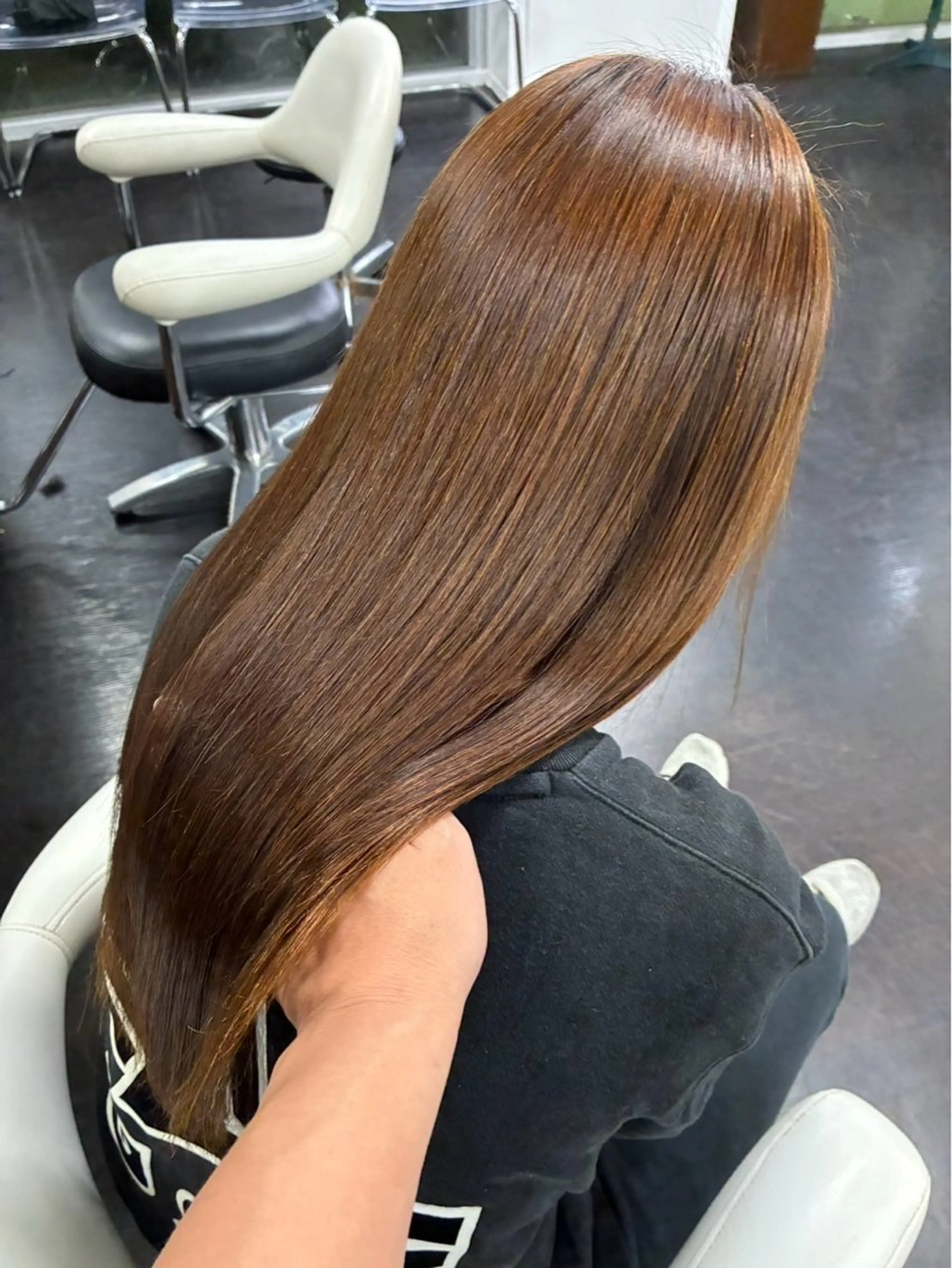 ロング トリートメント ヘアカラー トリートメント OLUOLU所属・桝田 友美のヘアスタイル