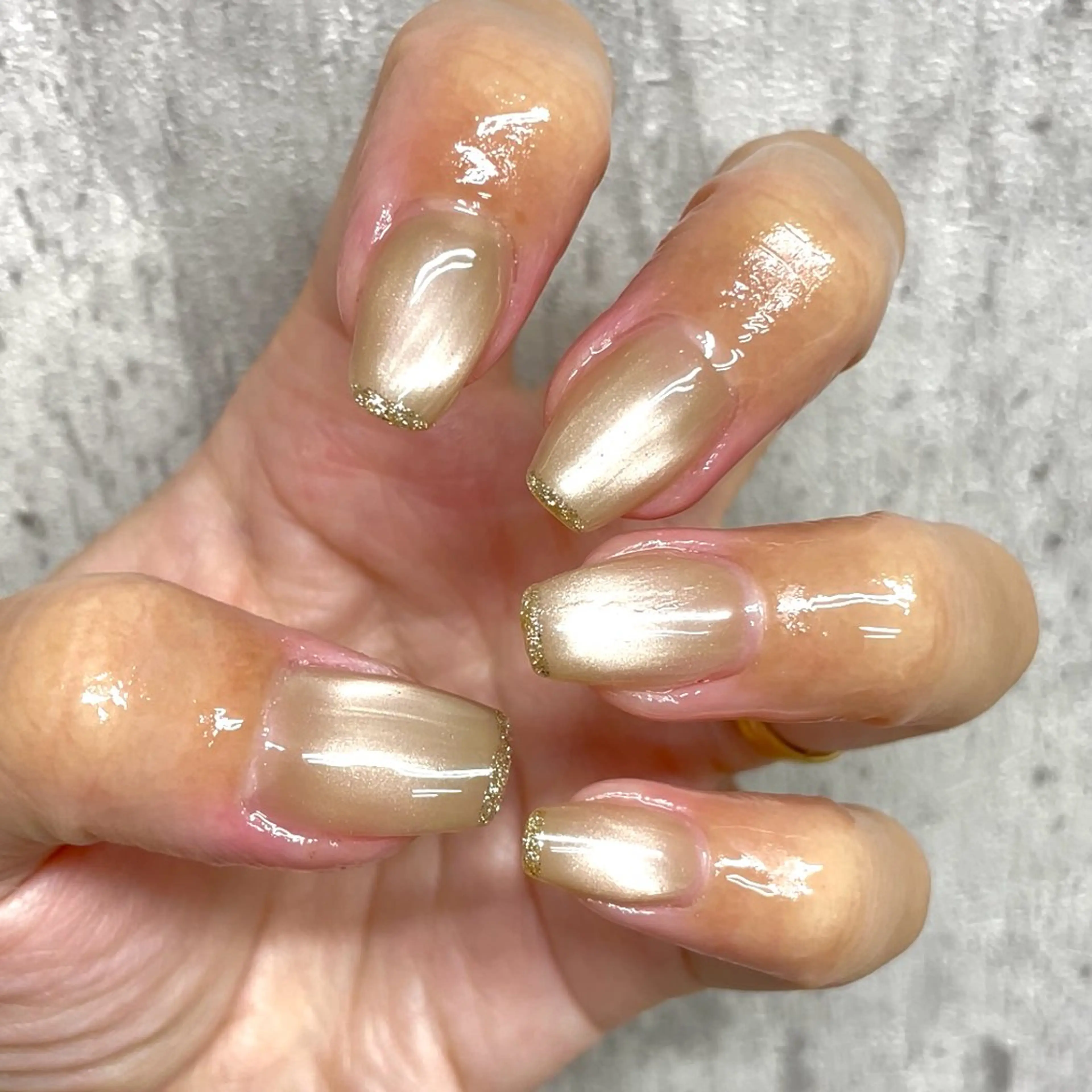 ネイル ラメ(グリッター) マグネットネイル nail salon  yam.所属・nail salon yam.のネイルデザイン