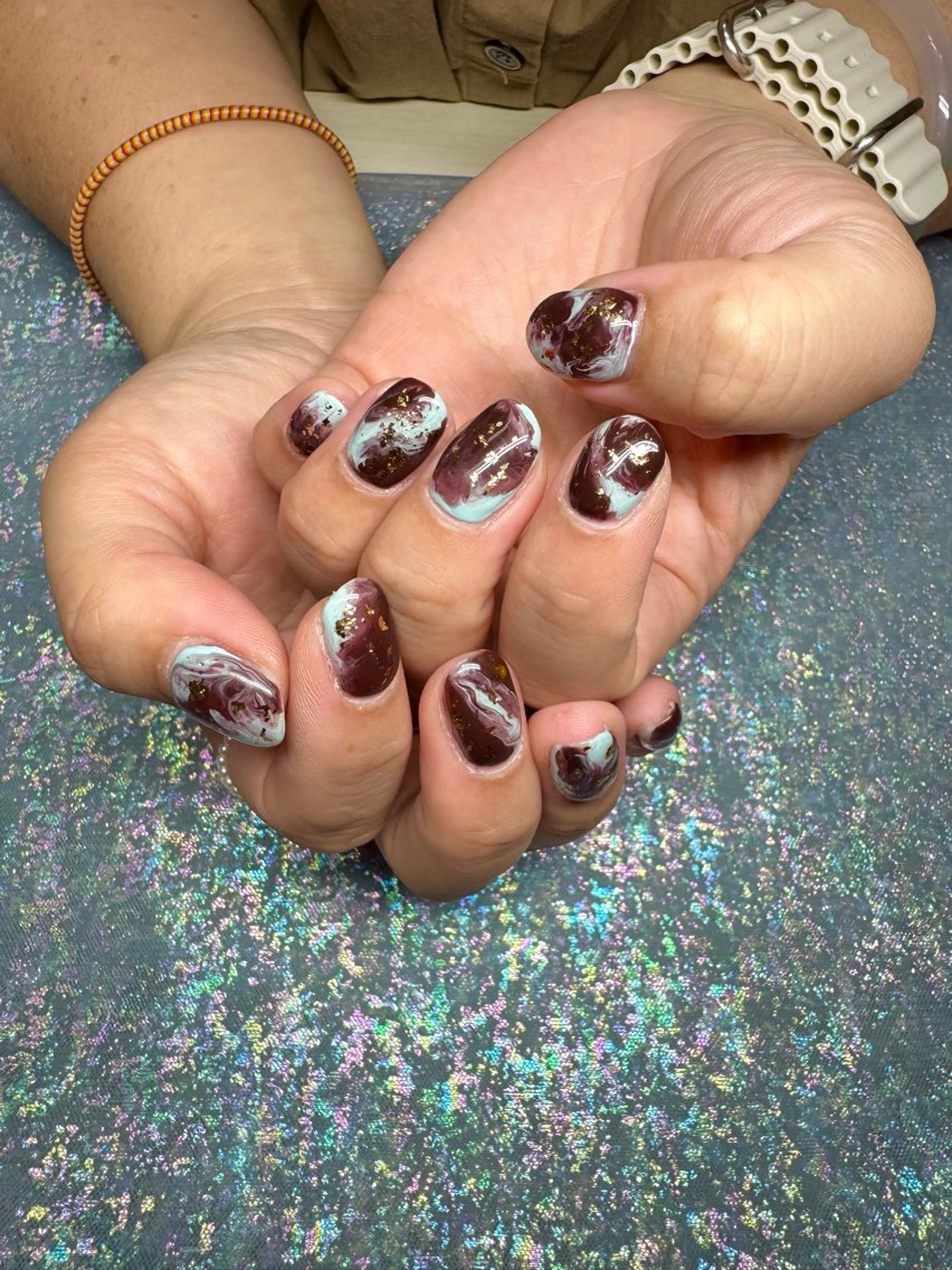 ネイル 持ち込み ニュアンスネイル nail spaß所属・WAKALU .のネイルデザイン