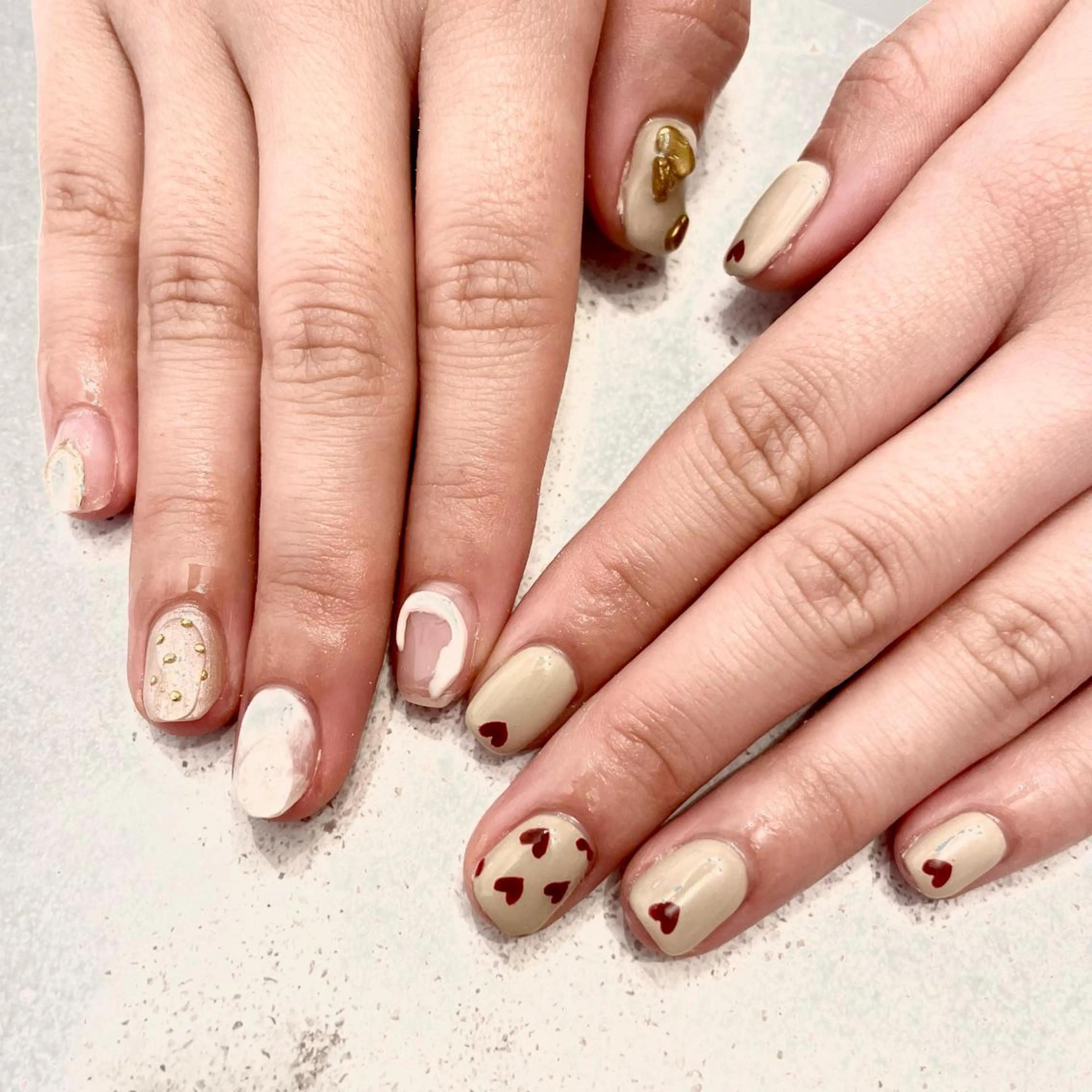 ネイル ハンドネイル Sea  nail by emaのネイルデザイン