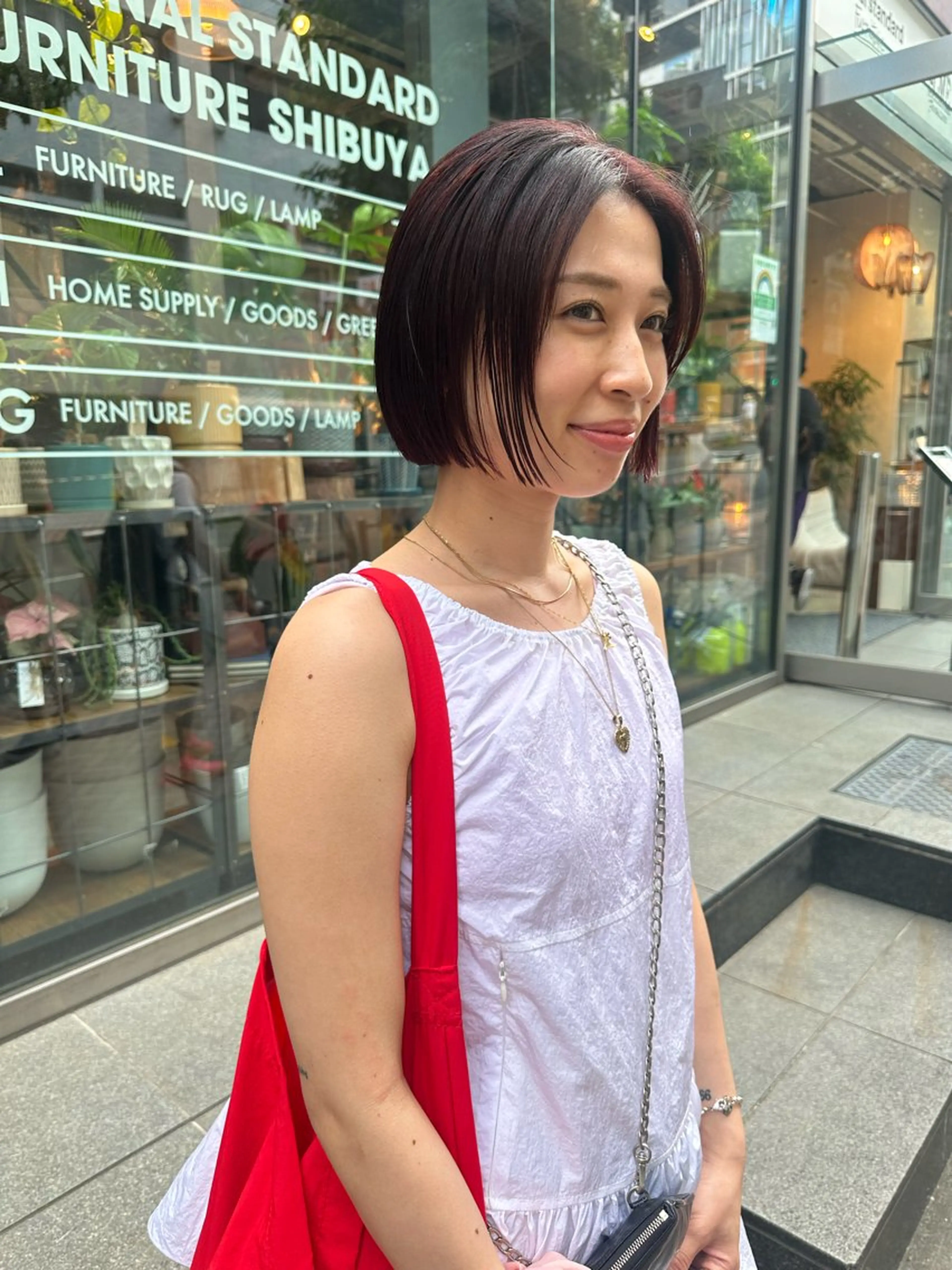 ミディアム カラー カット ヘアカラー トリートメント ヘアセット yurika☁️ 似合わせ｜レイヤーのヘアスタイル