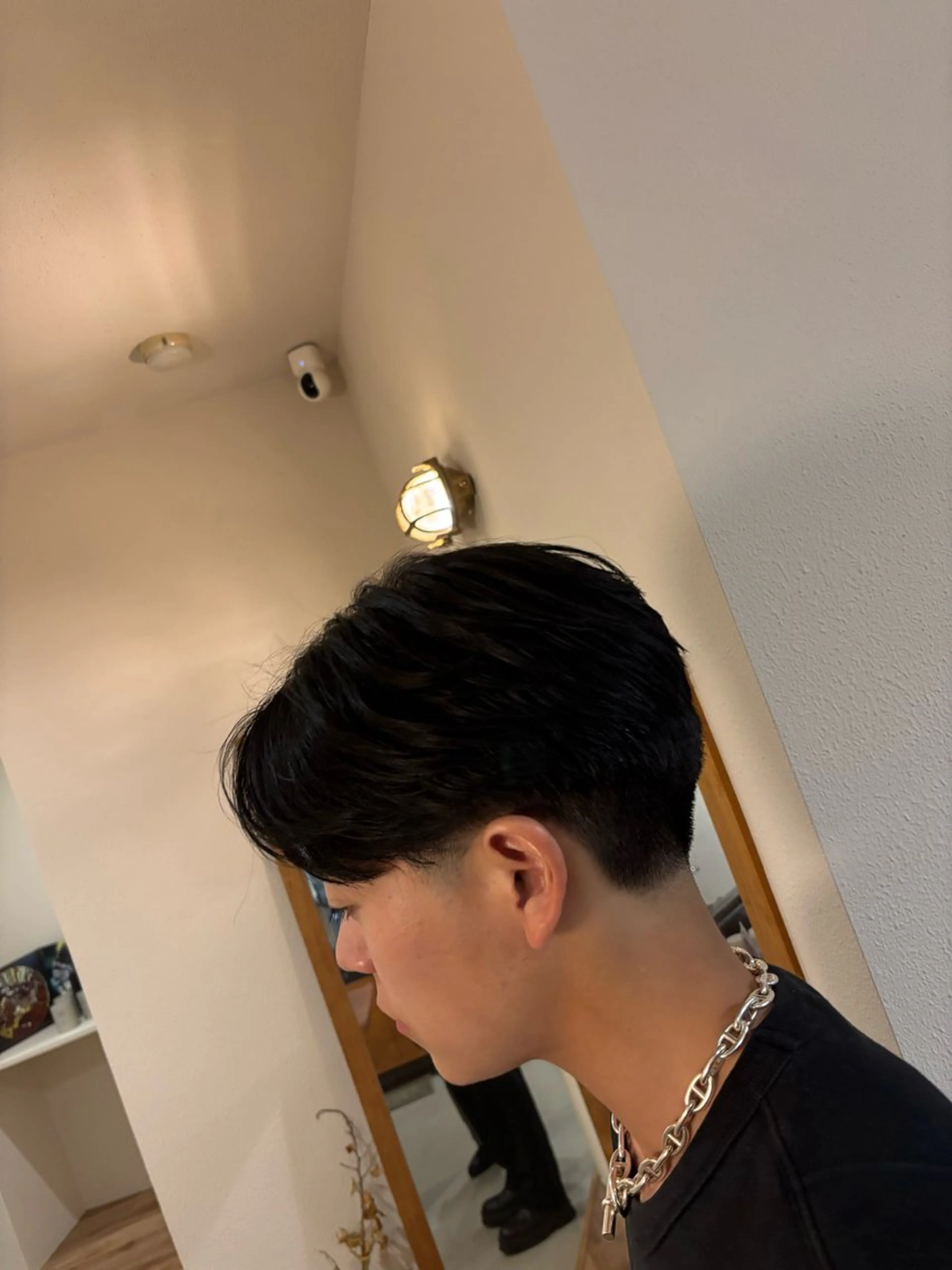 メンズ カット パーマ 河辺 璃久のヘアスタイル