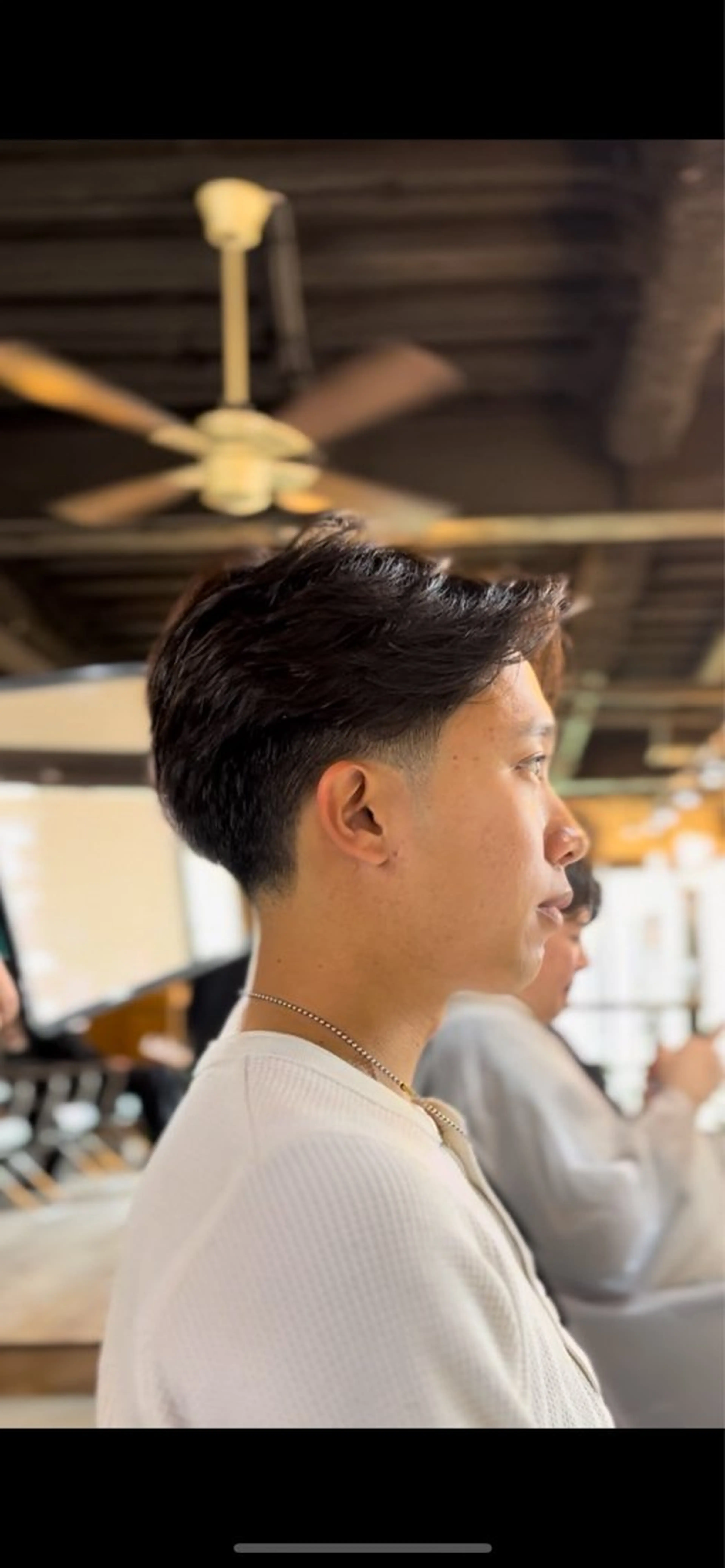 ショート パーマ メンズ フェードカット メンズパーマ ニュアンスパーマ カット パーマ 海外風メンズ🇺🇸 💈N.Yuto💈のヘアスタイル