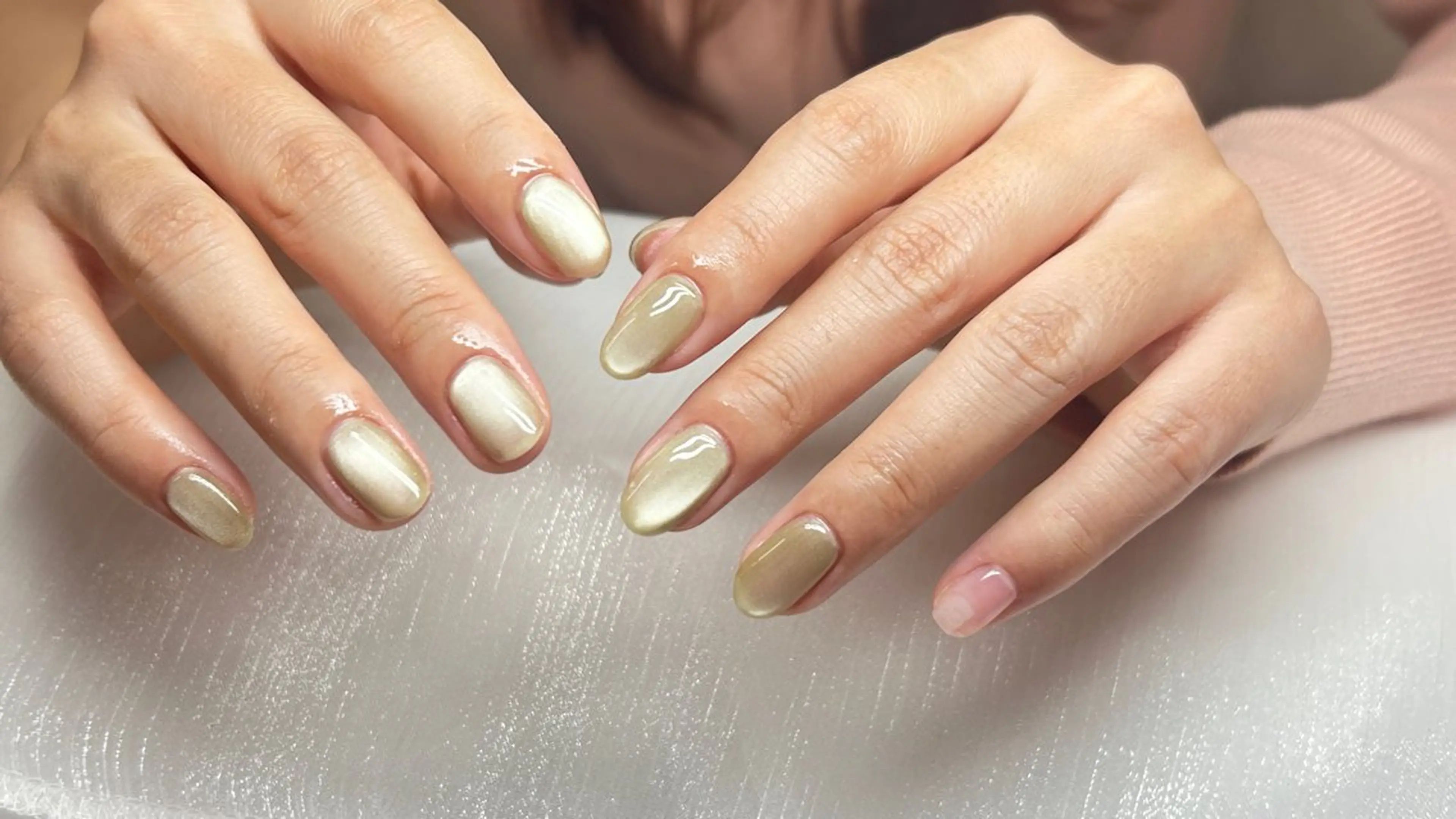 話題うるい水光マグネットワンカラーネイル★新規オフ込み★¥4990の写真