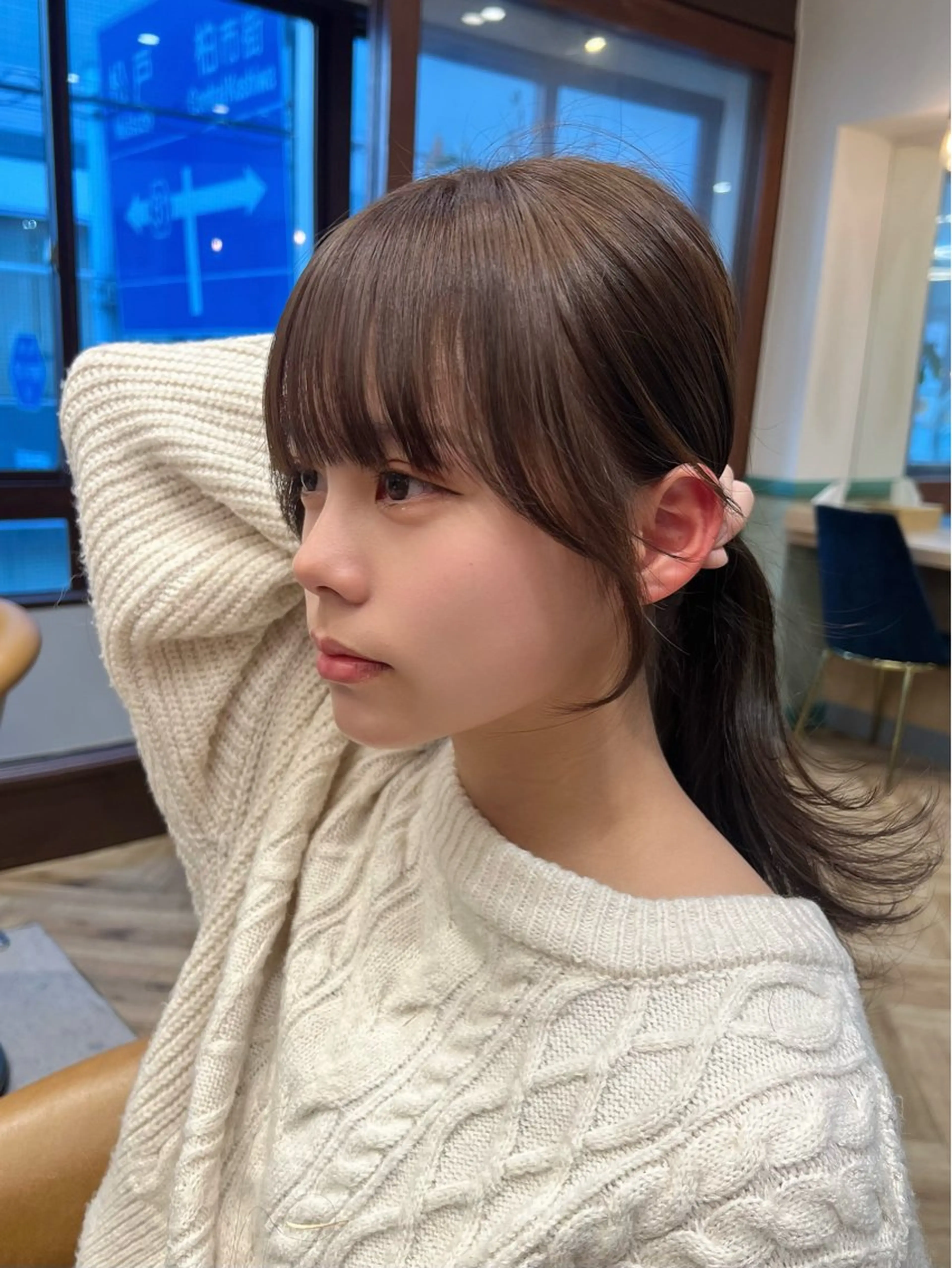 カット トリートメント 韓国レイヤーカット/ 縮毛矯正/羽田航のヘアスタイル