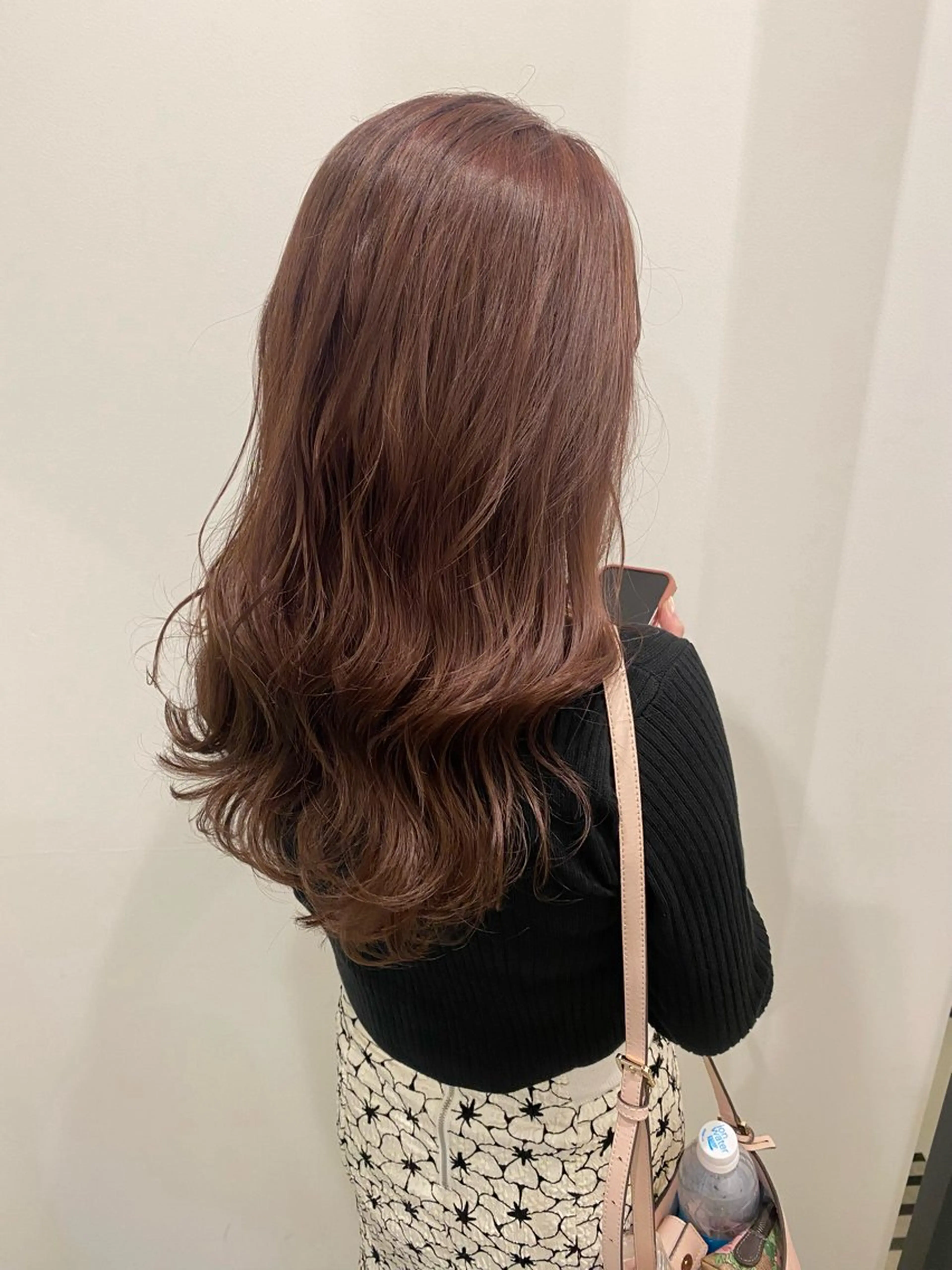 ミディアム カラー ピンクカラー ヘアカラー 🍑 モモカ🍑のヘアスタイル