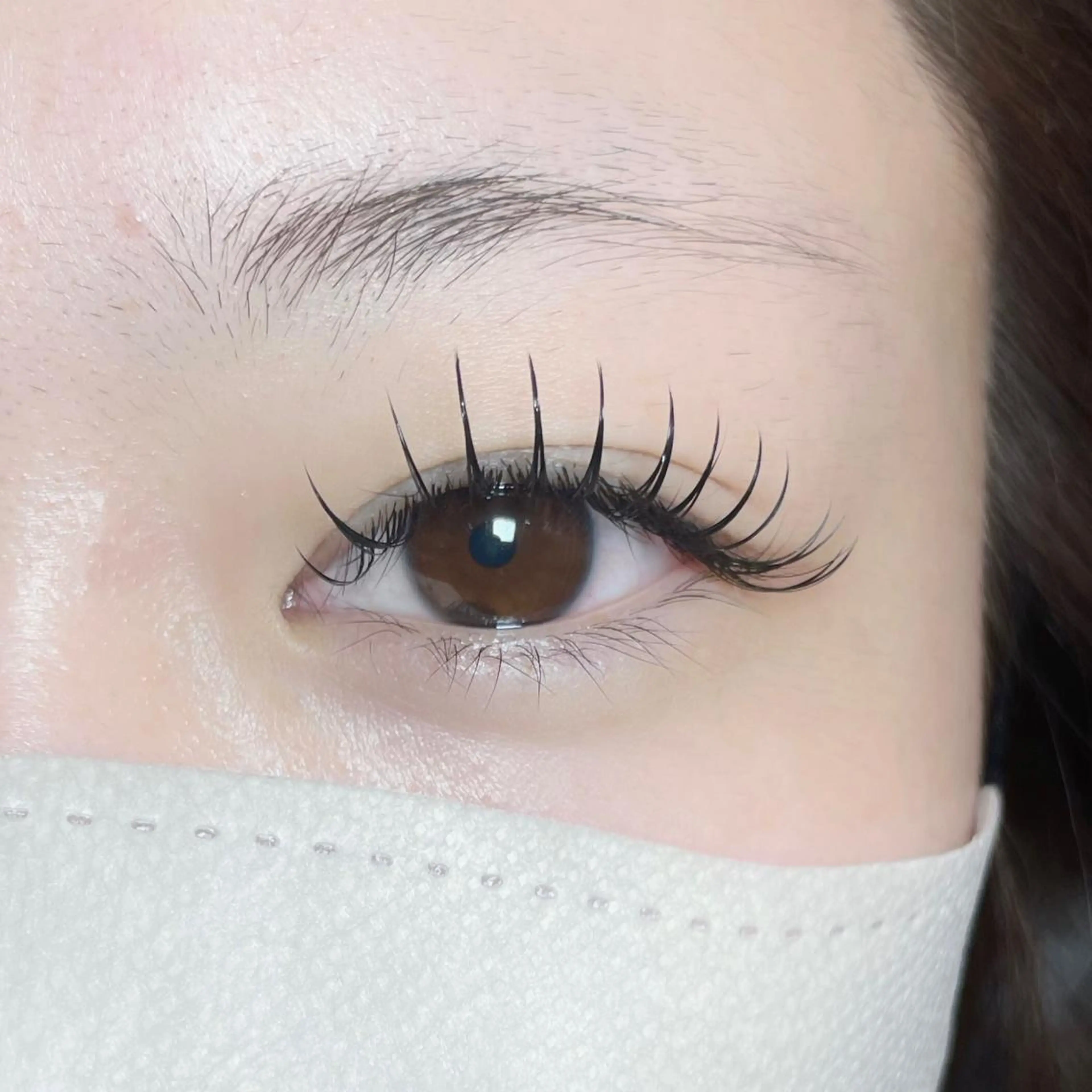 🤍フラットラッシュ 100本 《束感コーティング付き🫧》の写真