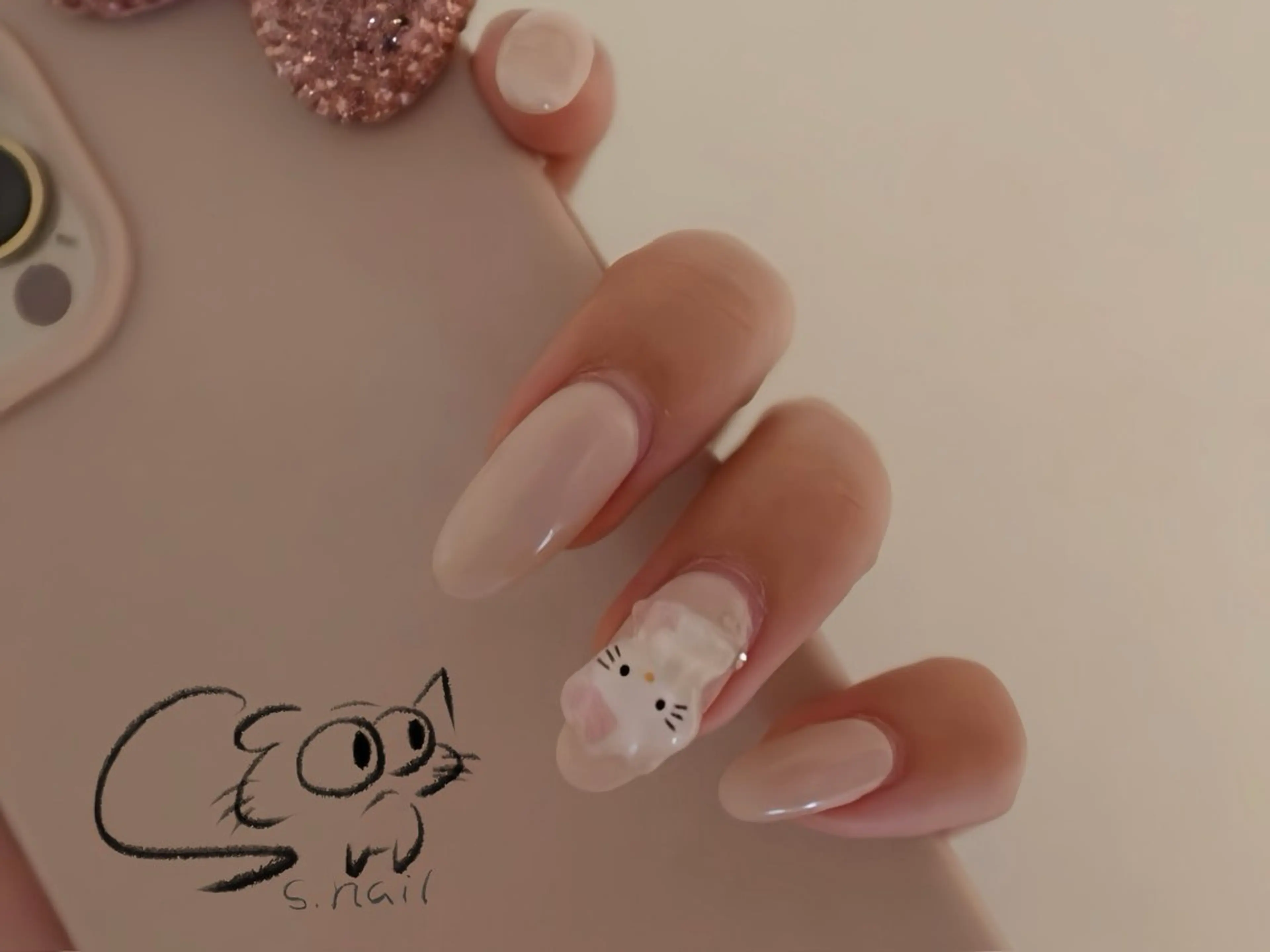 【HAND×3月限定】Kittyパーツ2本 x ワンカラー!! 通常¥7,500の写真