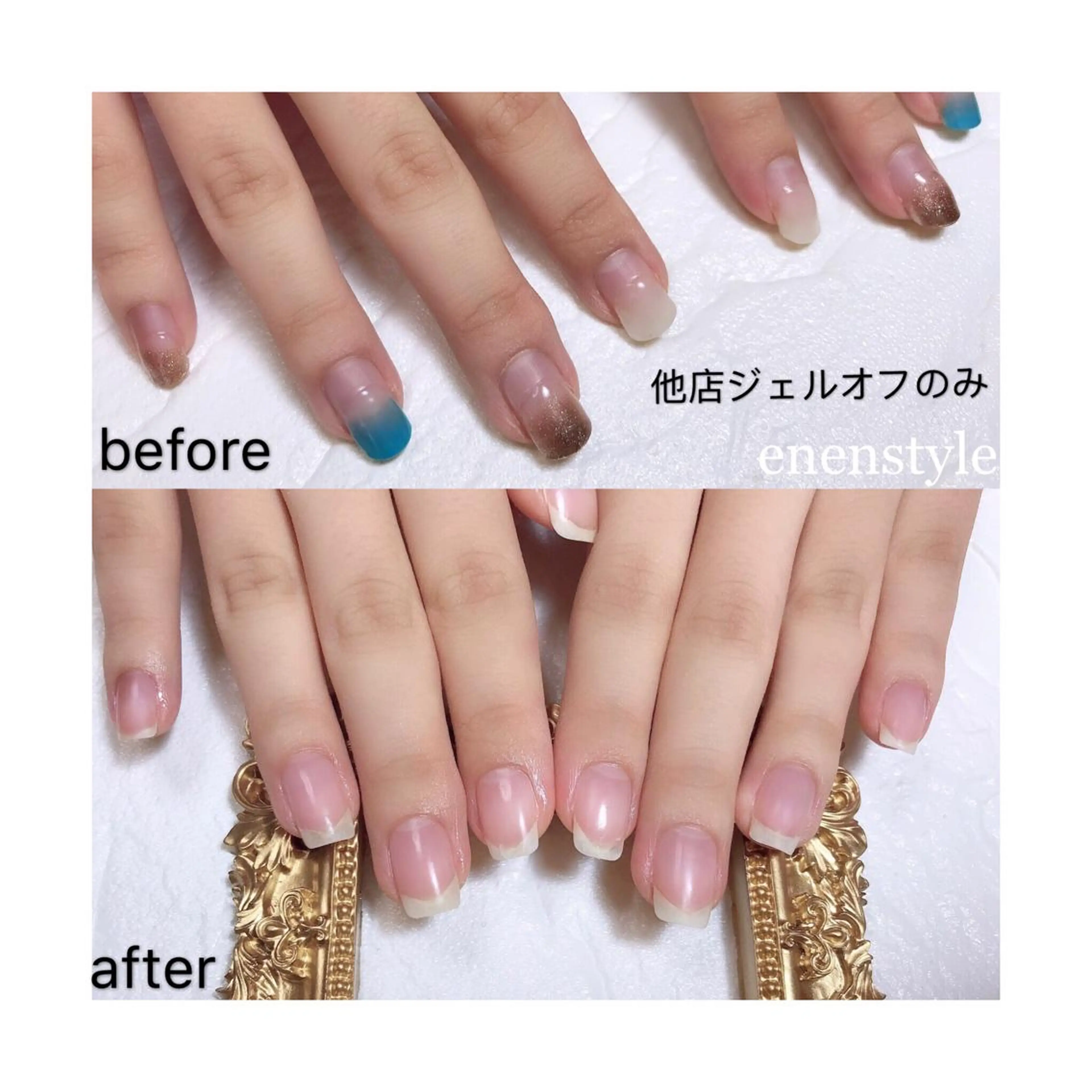 ショート ネイル ジェルネイル 👑enen style👑のネイルデザイン