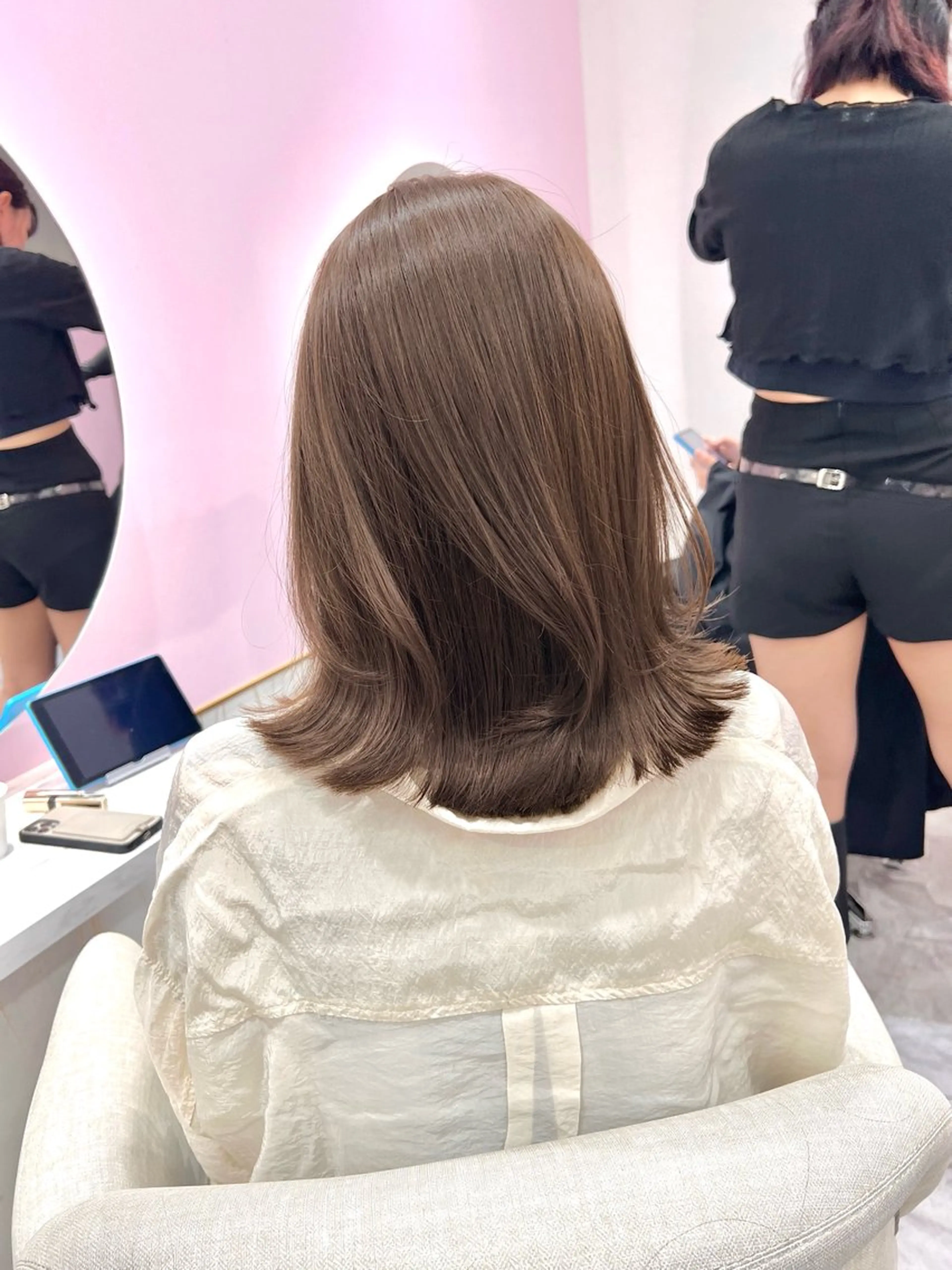 ミディアム ヘアカラー 韓国/縮毛矯正/ カンタのヘアスタイル