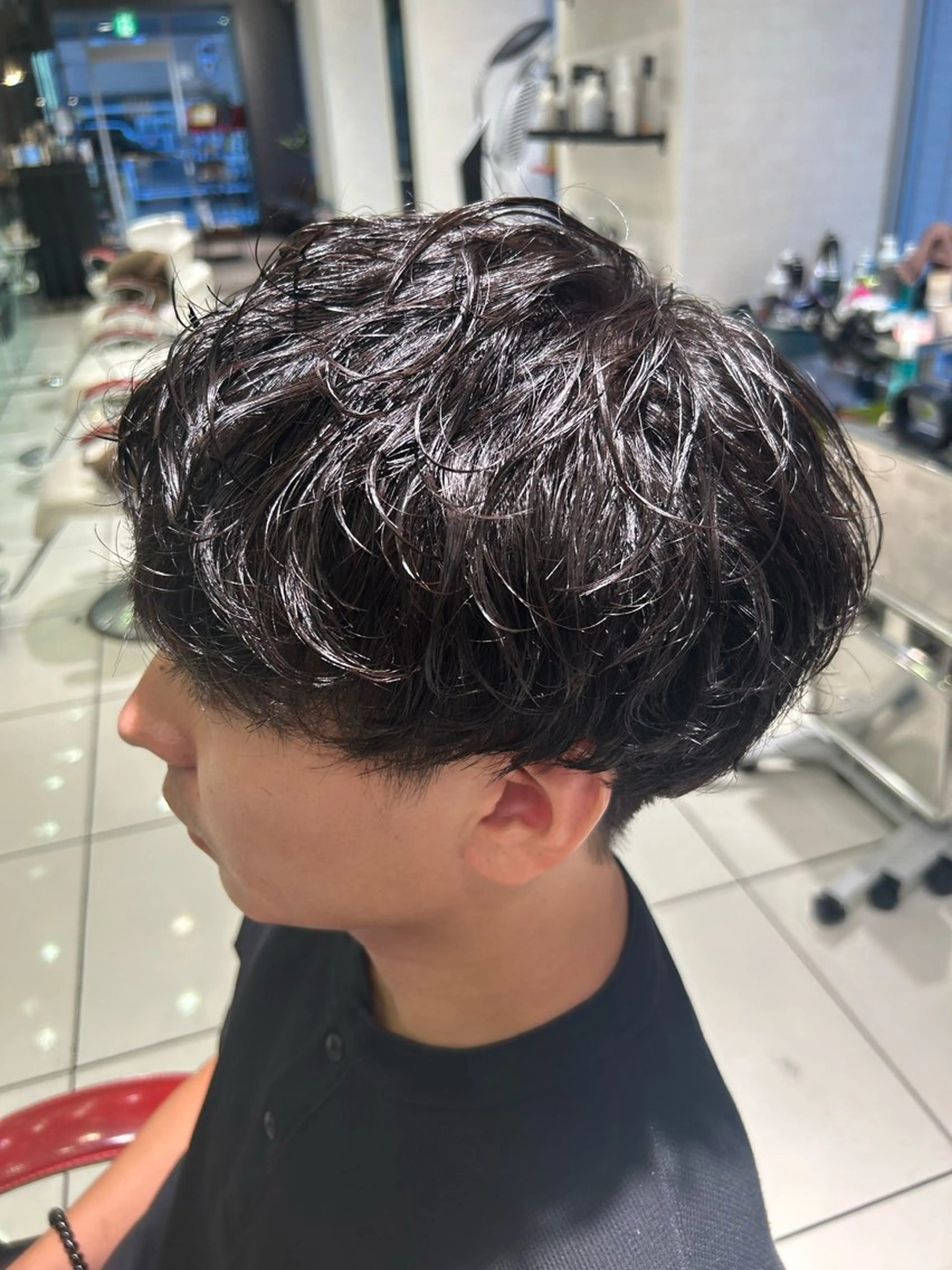 ショート パーマ カット パーマ トリートメント 小沼 正悟のヘアスタイル