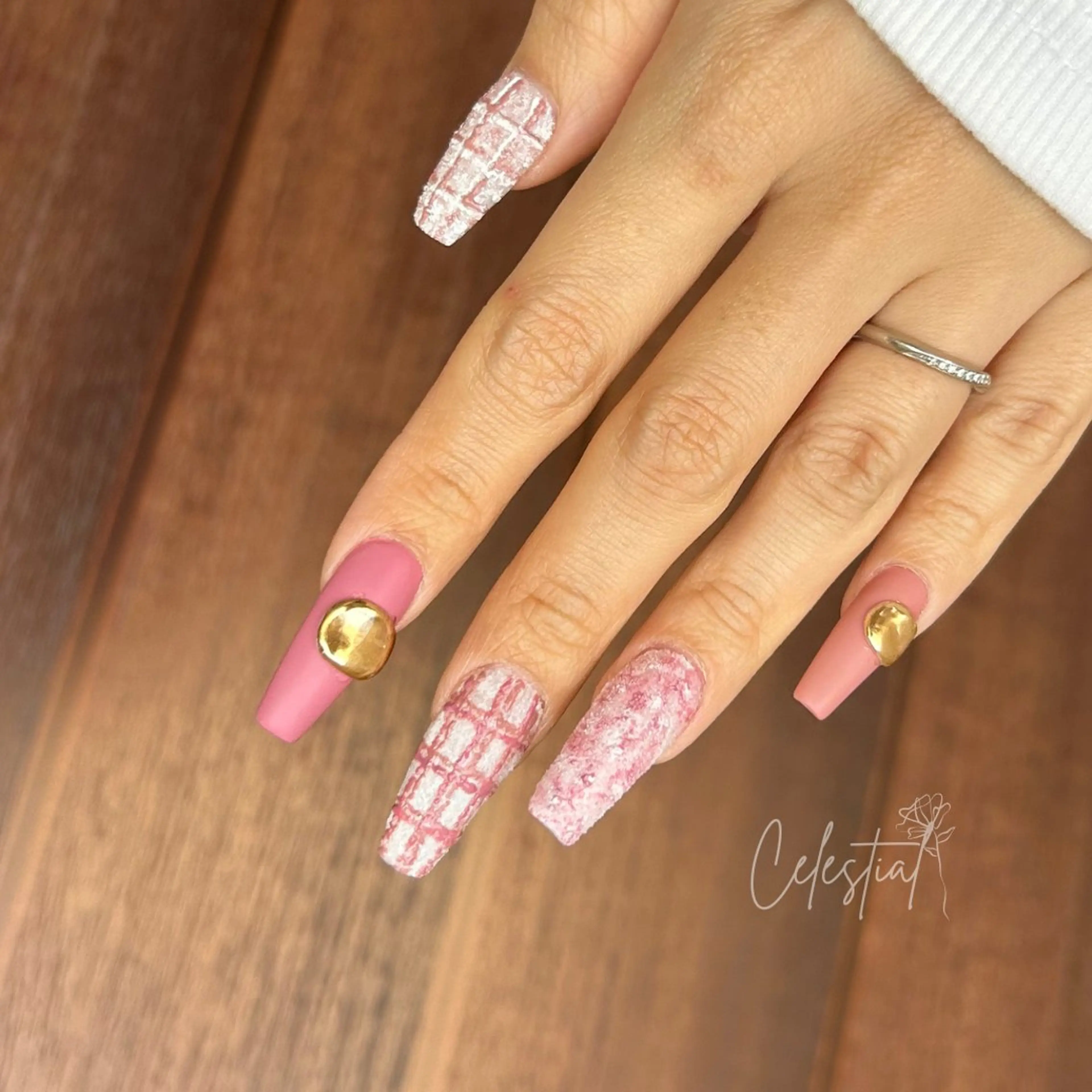 ネイル アートネイル ミラーネイル Celestial nailのネイルデザイン
