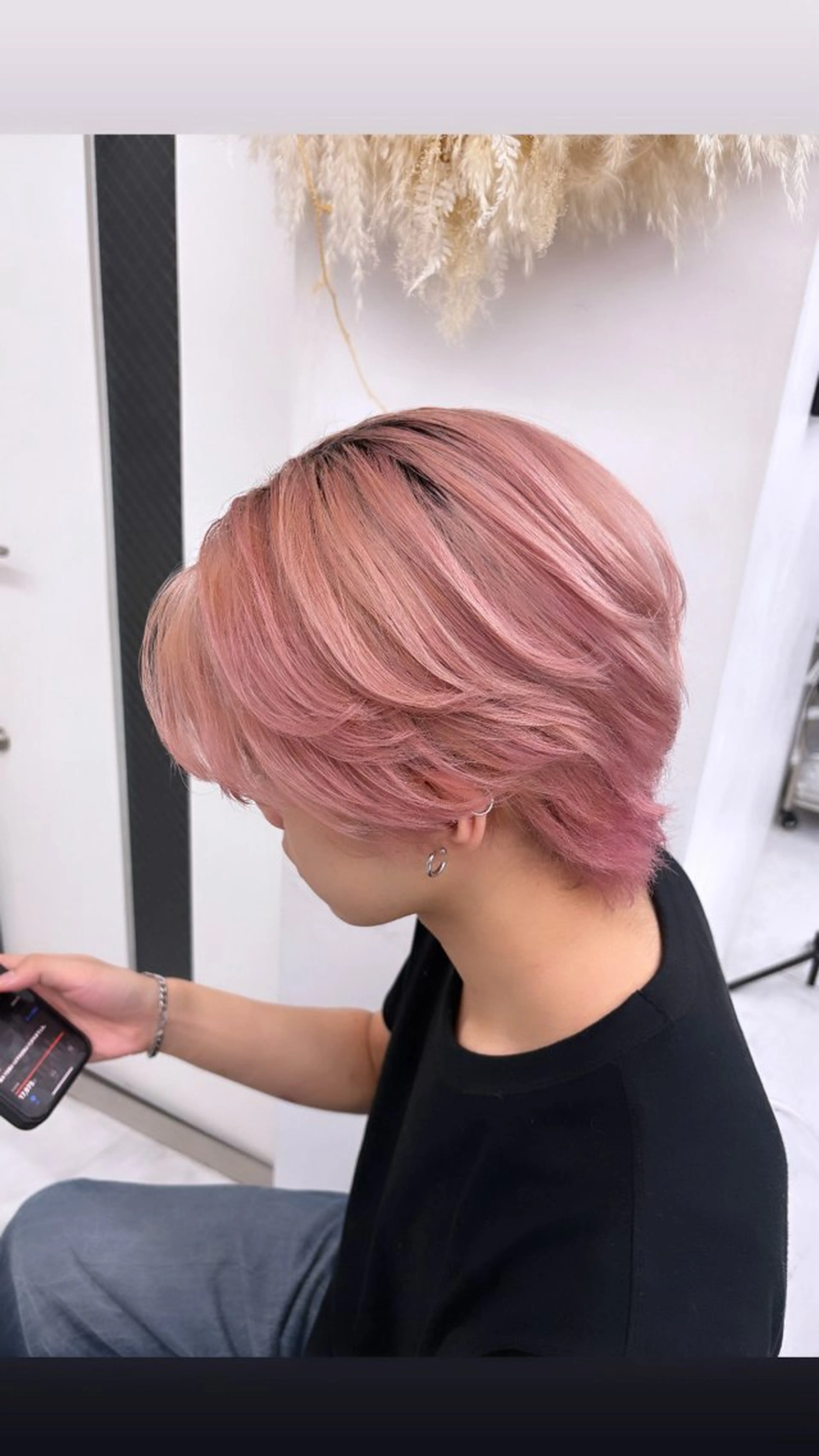 【minimo限定価格】リタッチブリーチ＋ワンカラー＋さらさらトリートメント付🩶🫧リタッチのみも👌🏼✨の写真