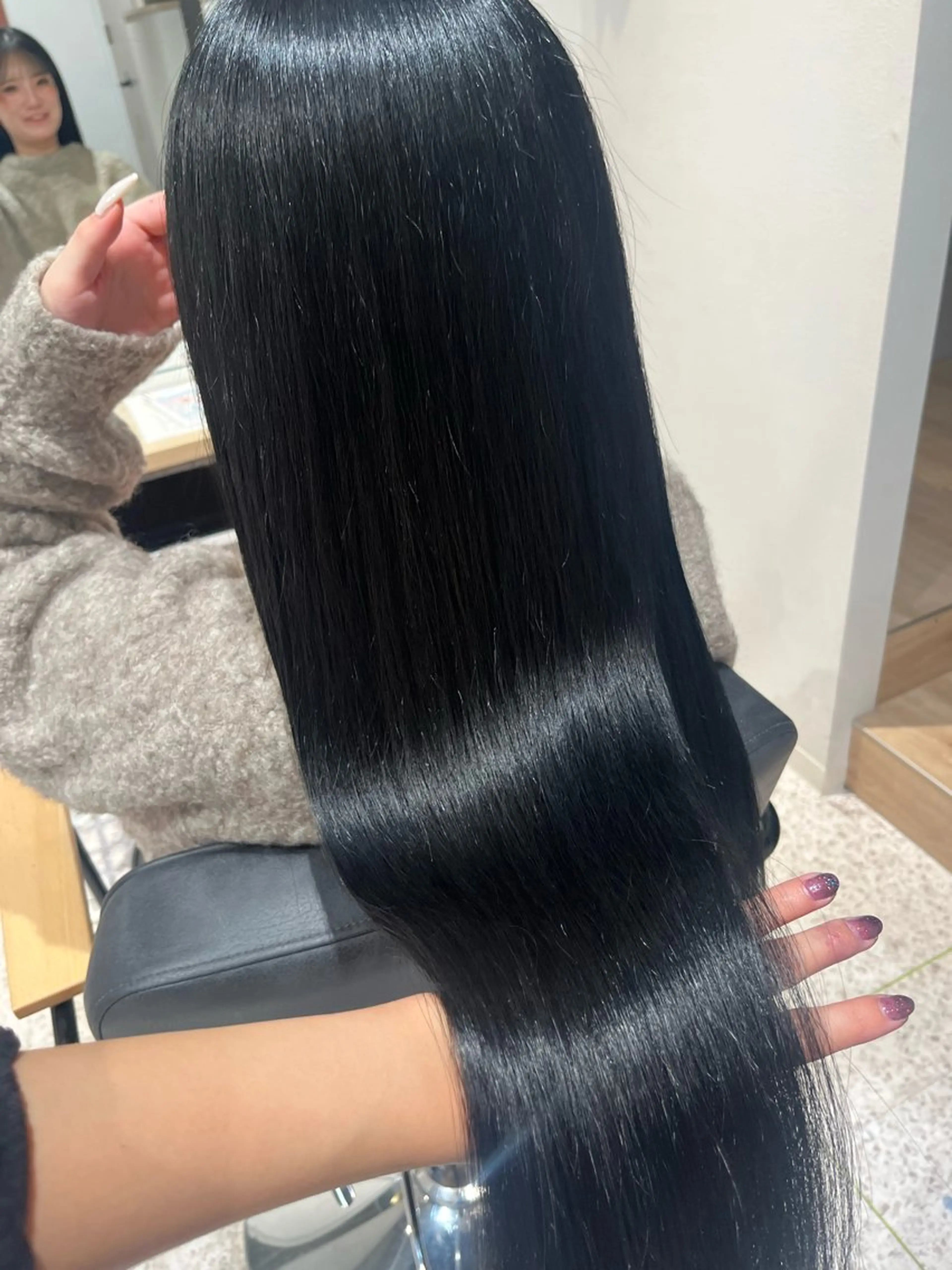 ロング カラー ダブルカラー イヤリングカラー ハイトーンカラー インナーカラー 顔周りカット ヘアカラー 髪質改善&艶カラー/ ほんだあみ (♡)のヘアスタイル