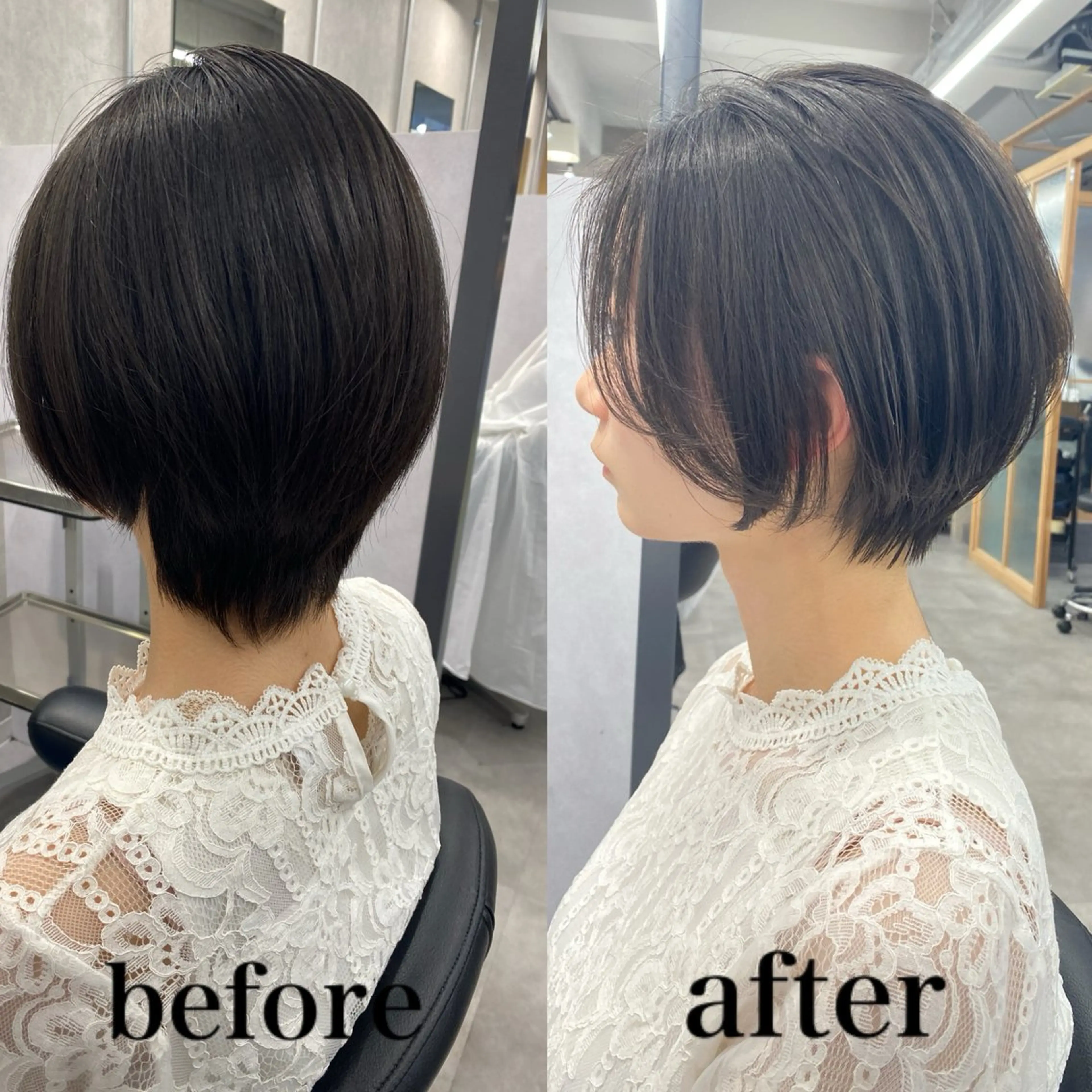 ショート ショートボブ ボブ ショートヘア 🌸Bob🌸 市井友佳子のヘアスタイル