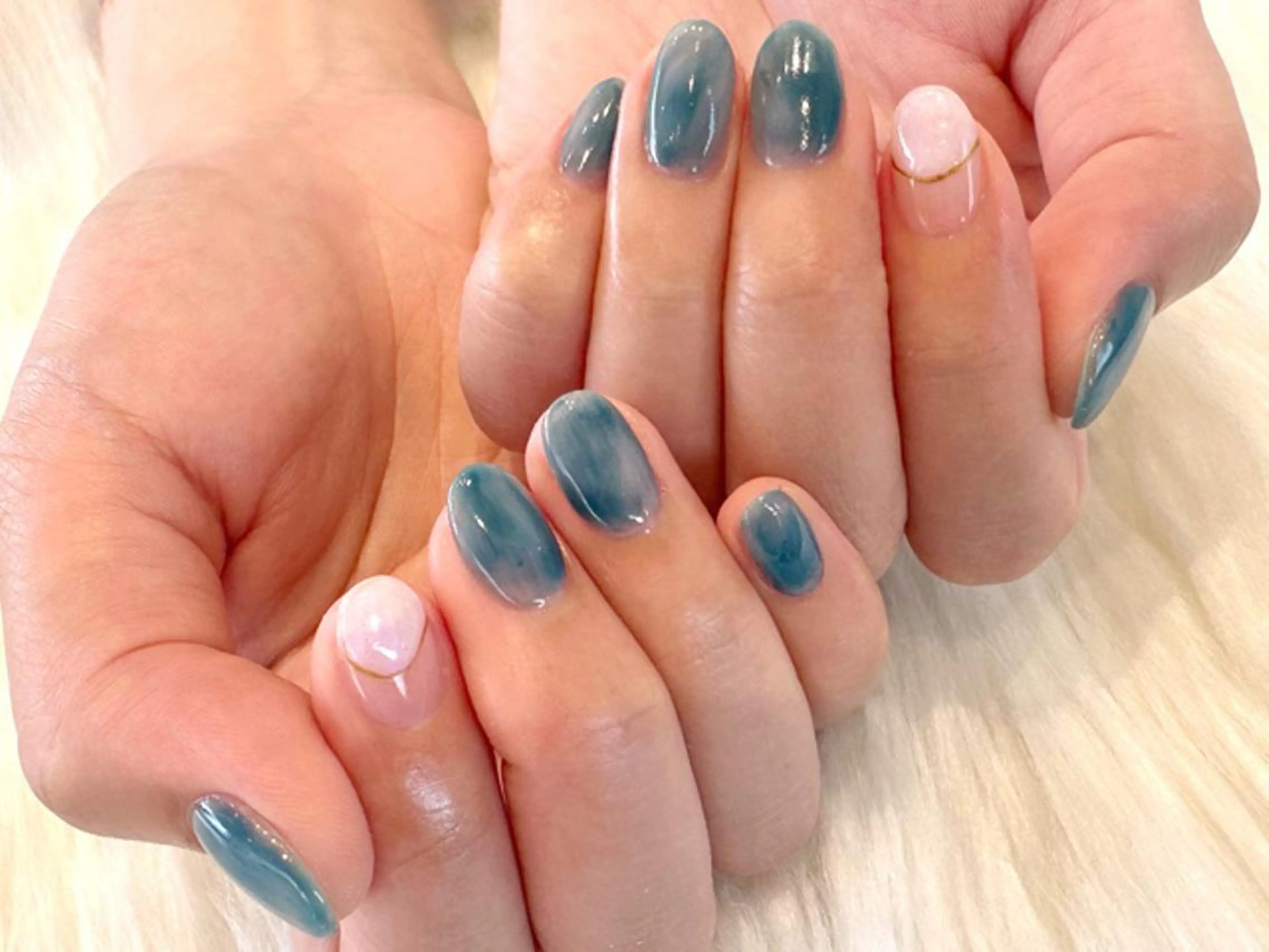 ネイル ニュアンスネイル ハンドネイル Kanai Harukaのネイルデザイン