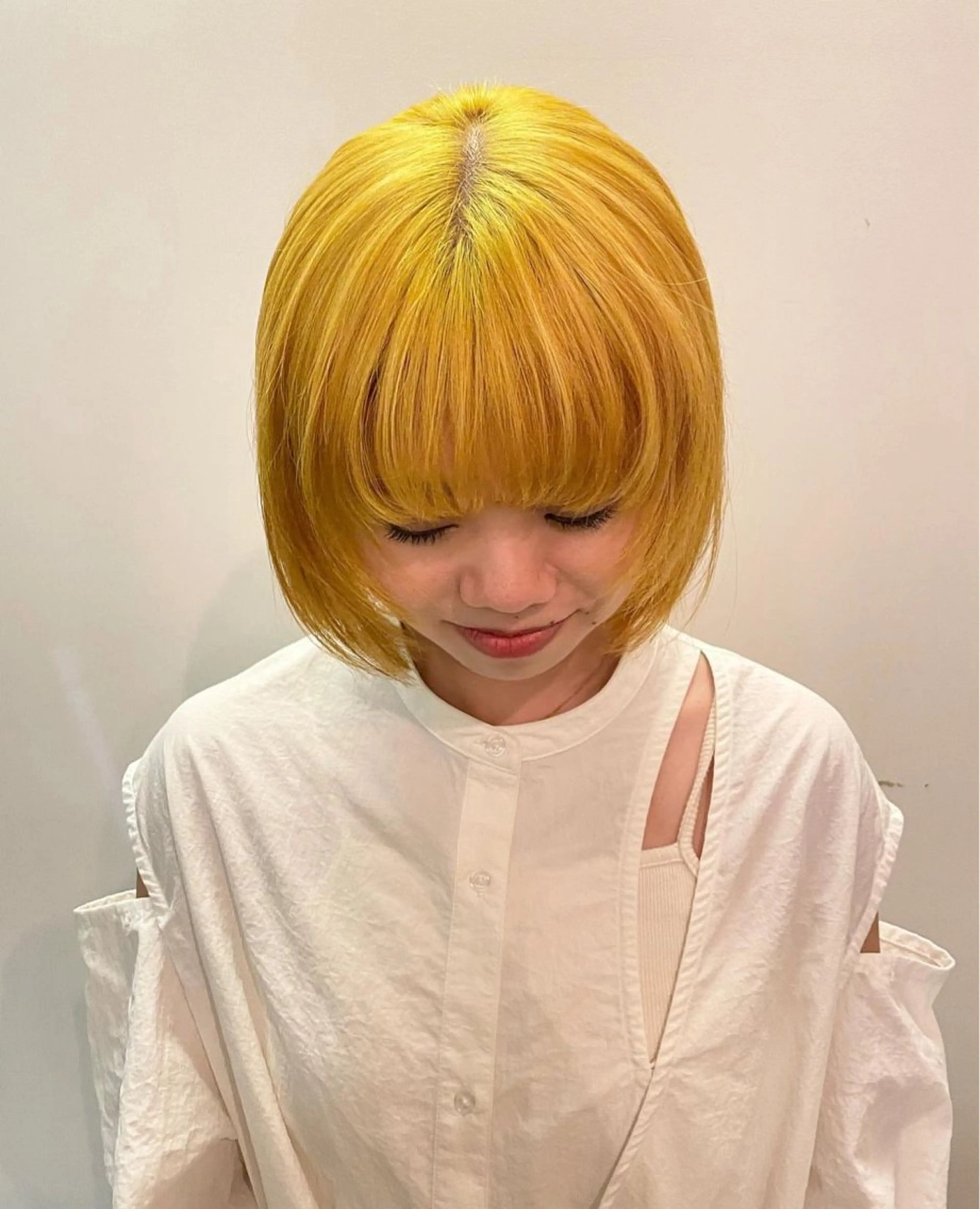 ミディアム ヘアカラー ハイトーン/ 髪質改善/ヒロタリカのヘアスタイル