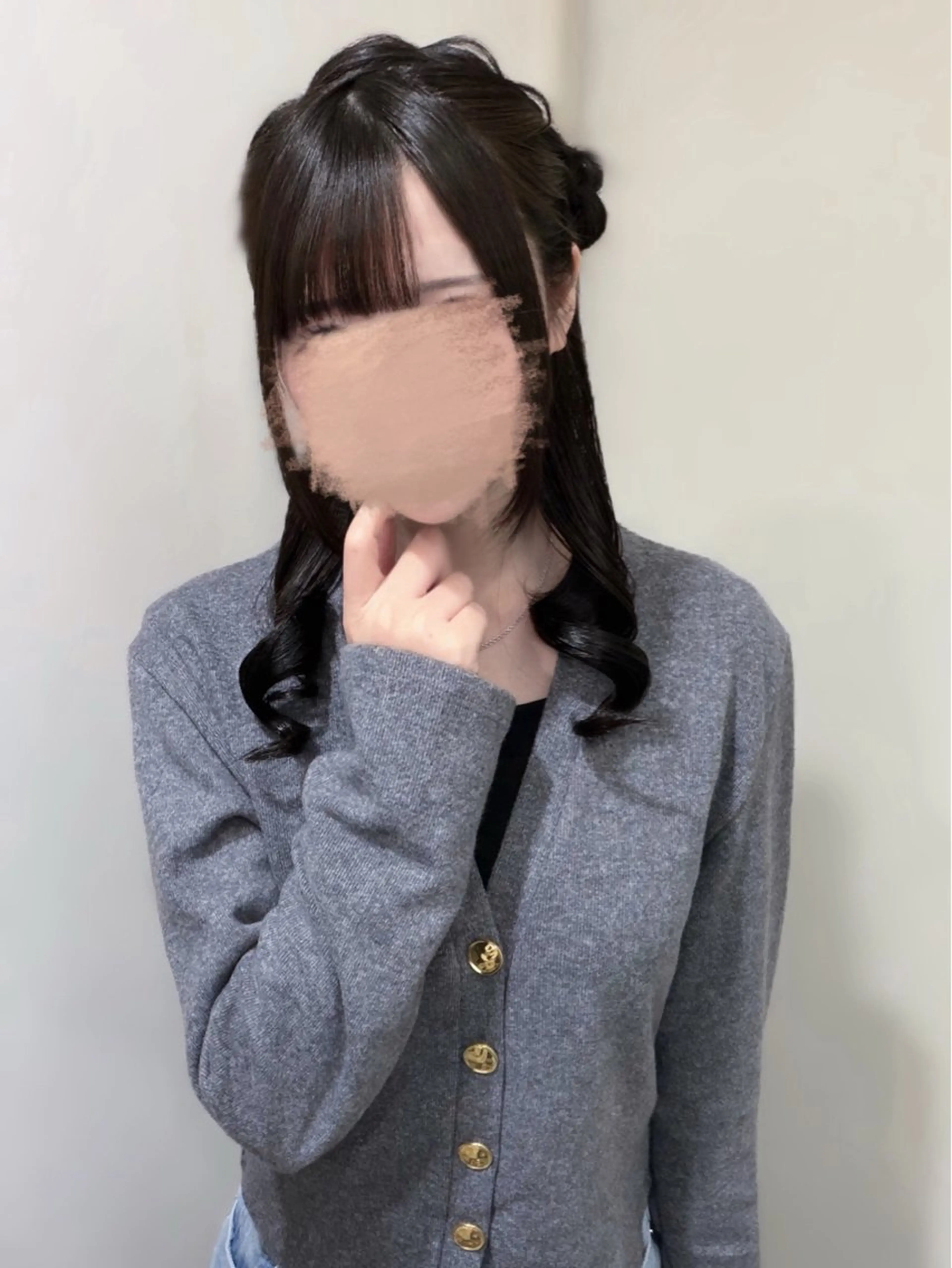 セミロング ヘアセット ハルナ ‌モデル募集中のヘアスタイル