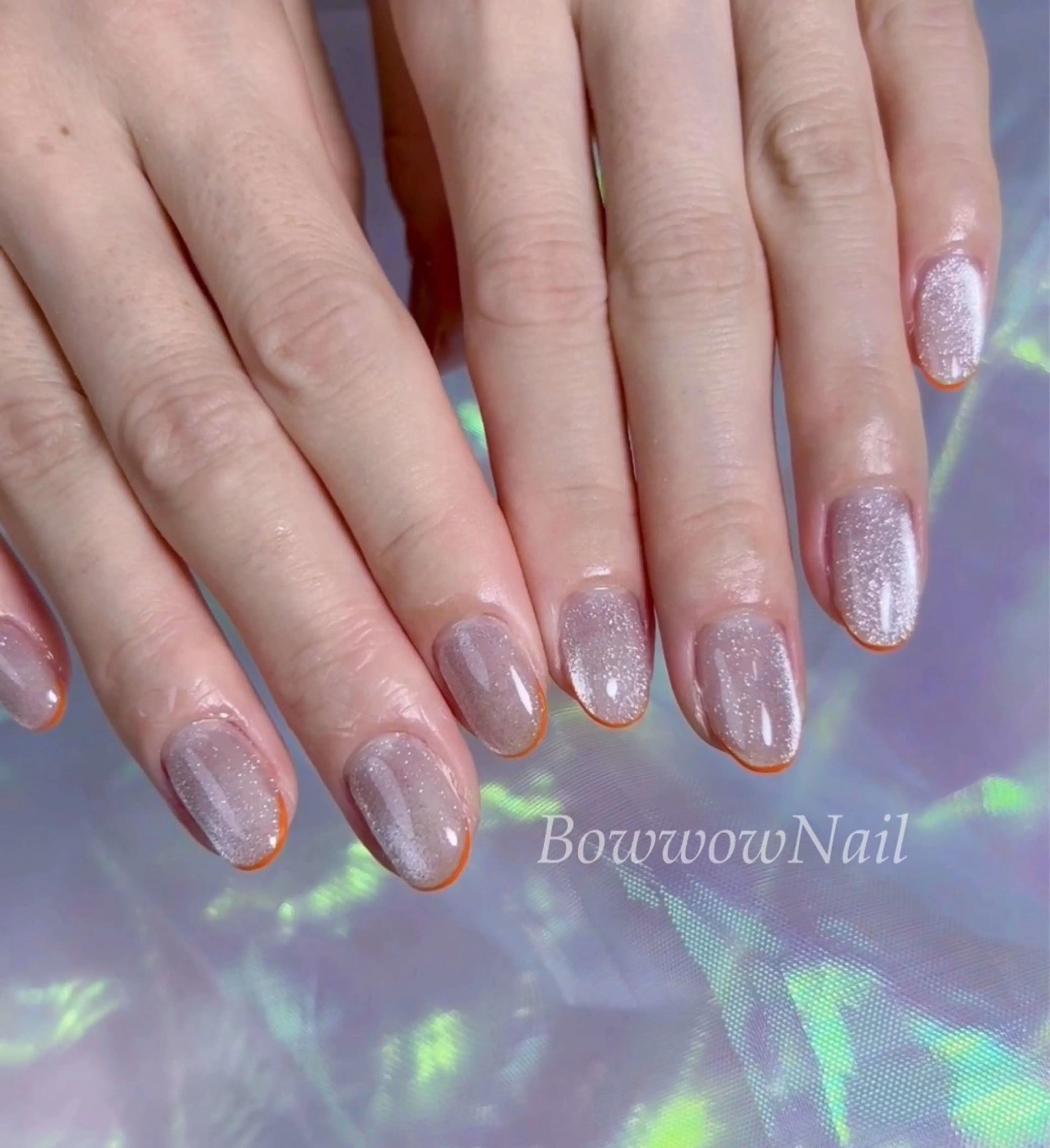 ネイル 韓国ネイル マグネットネイル ワンカラーネイル シンプルネイル ワンホンネイル Bow wow Nail さや🧸のネイルデザイン