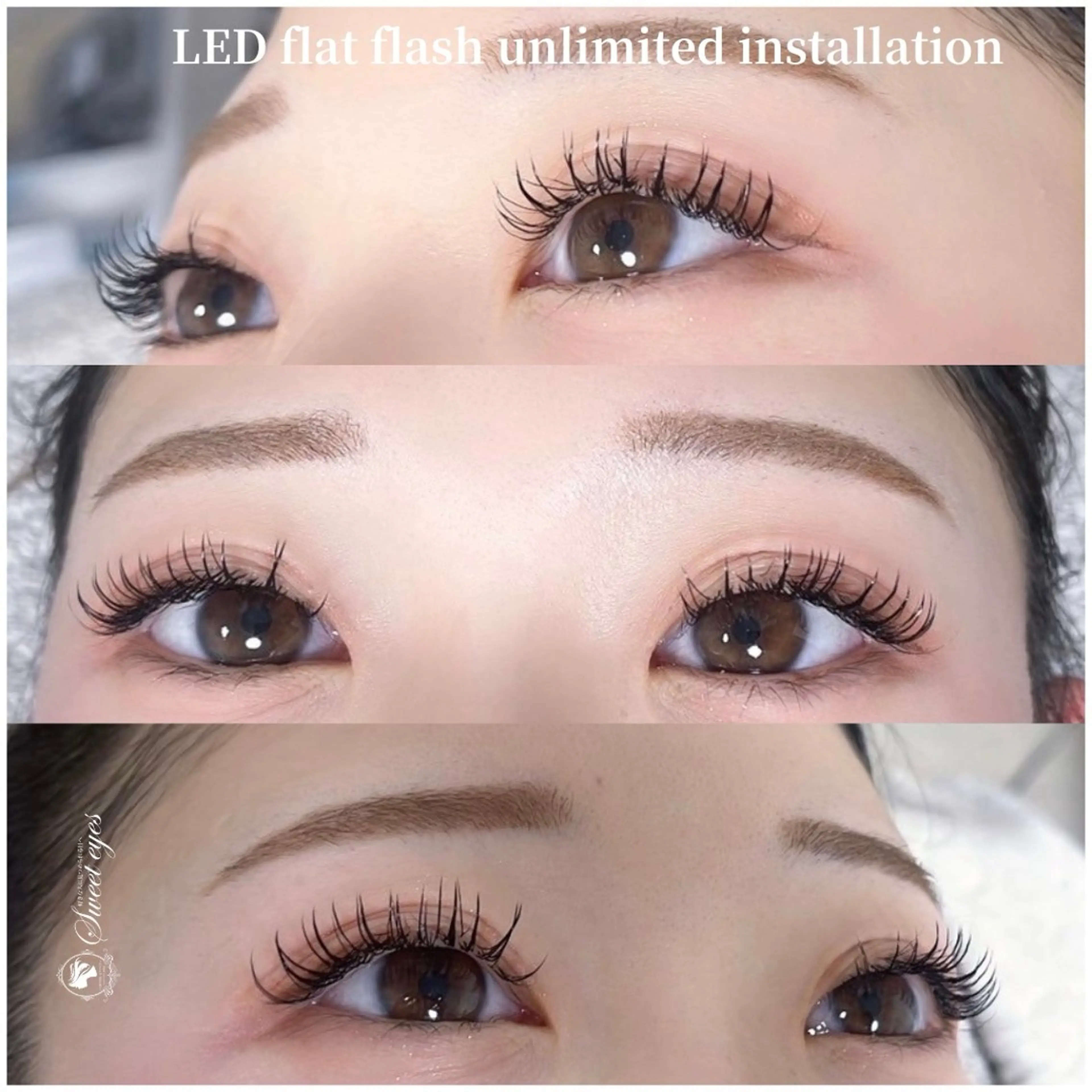 マツエク・マツパ 付け放題 フラットラッシュ ナチュラル マツエク Sweeteyes 金山店のマツエク・マツパデザイン