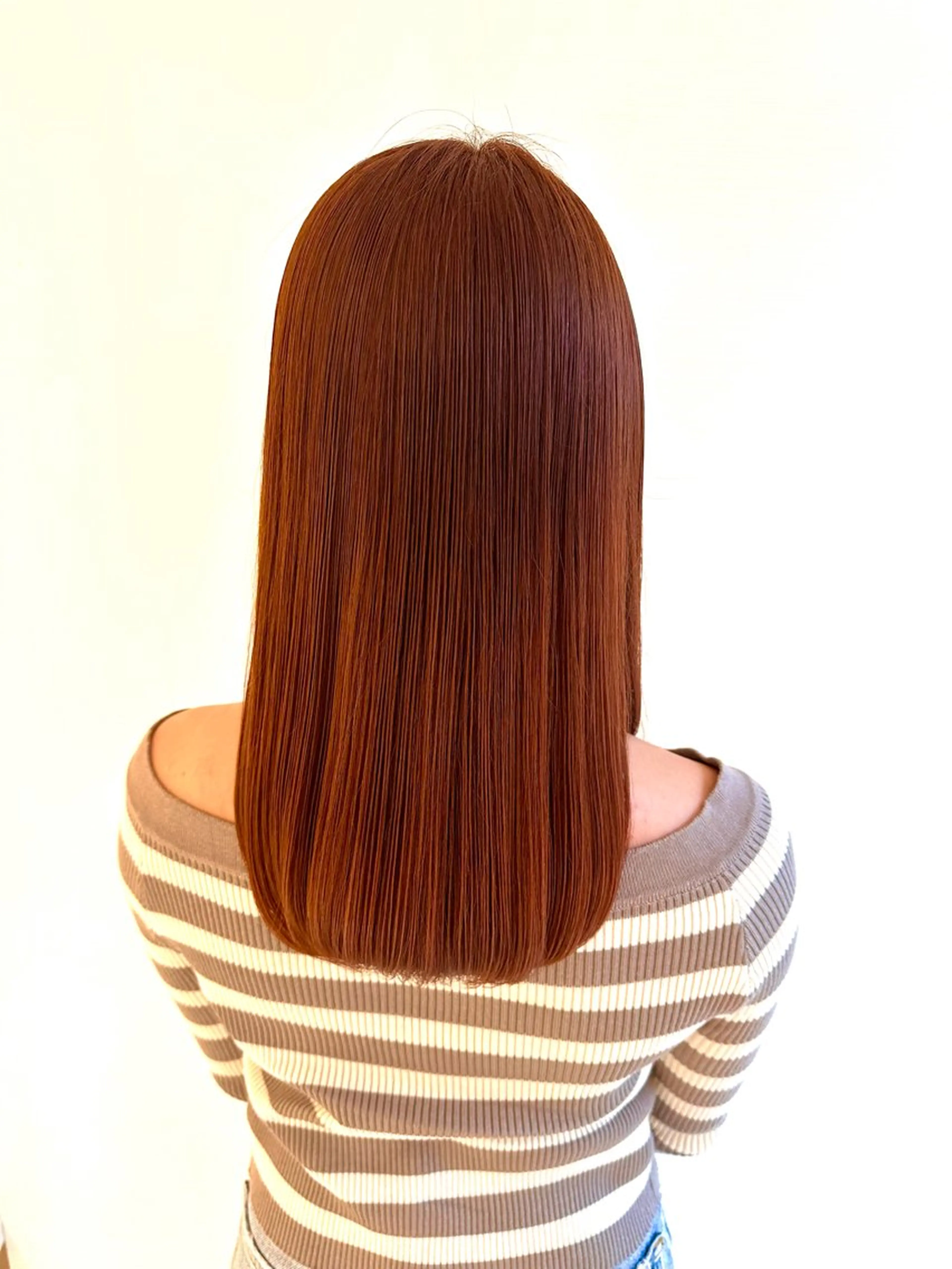 セミロング カラー 髪質改善 トリートメント カット ヘアカラー トリートメント 🌈ハイトーン髪質改 善🌈polon🌟のヘアスタイル