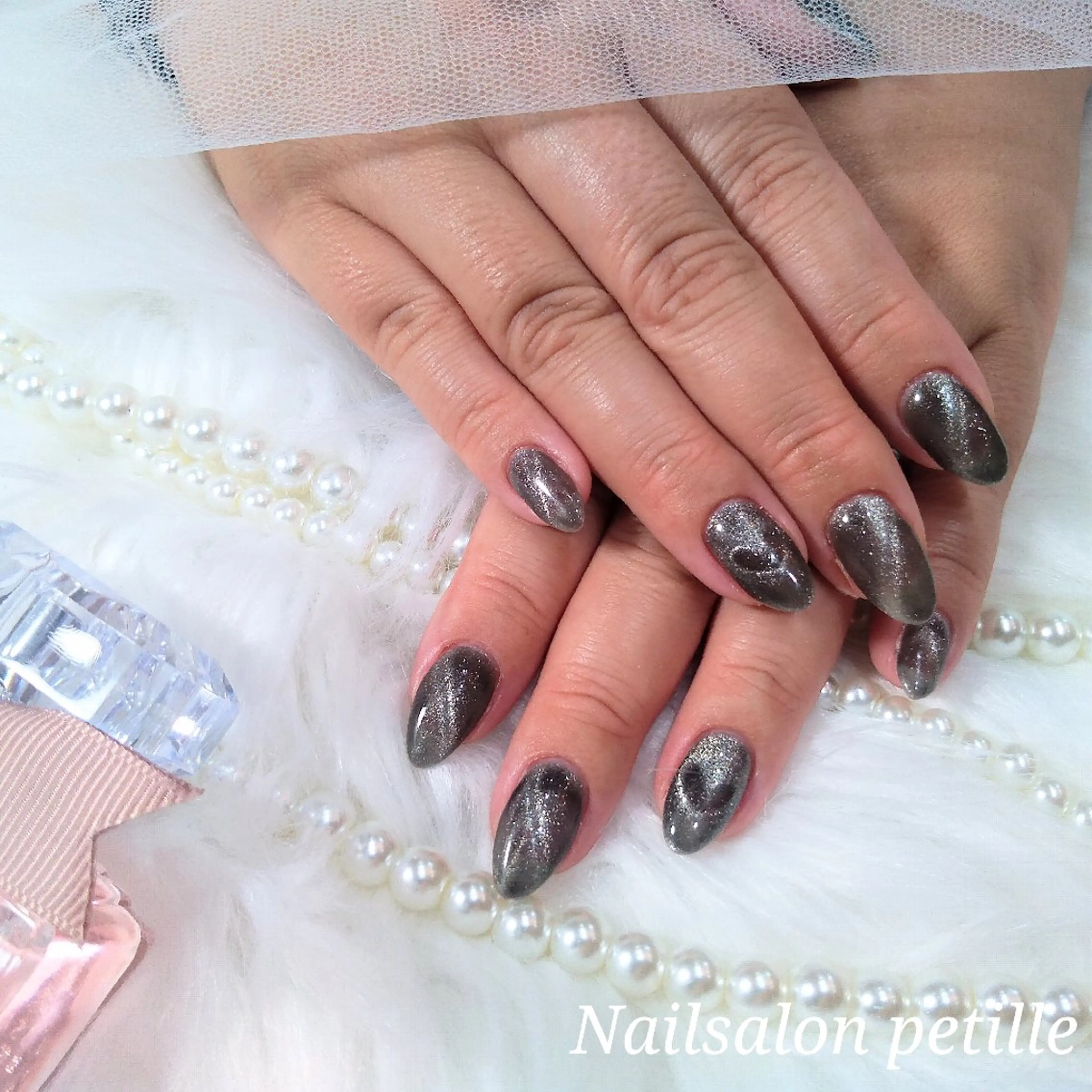 ネイル ハート マグネットネイル たかなし かなのネイルデザイン