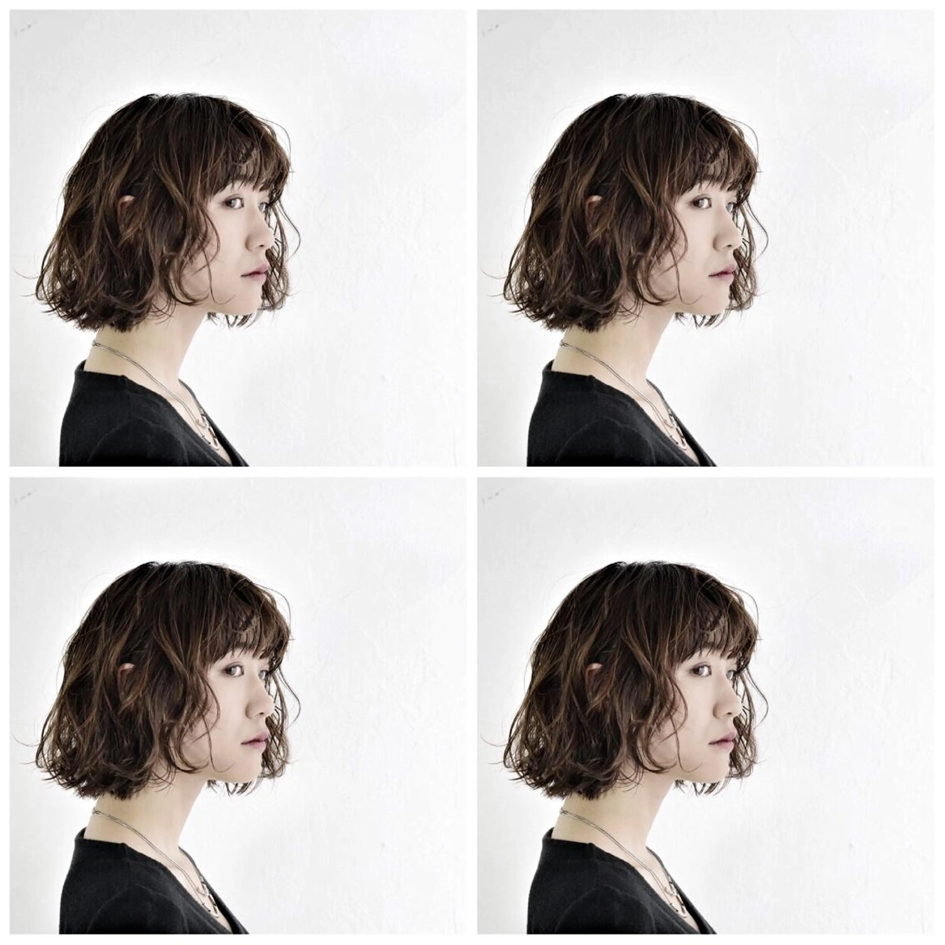 ミディアム ミディアムパーマ 圧倒的美髪ストレート ツダケイタロウのヘアスタイル