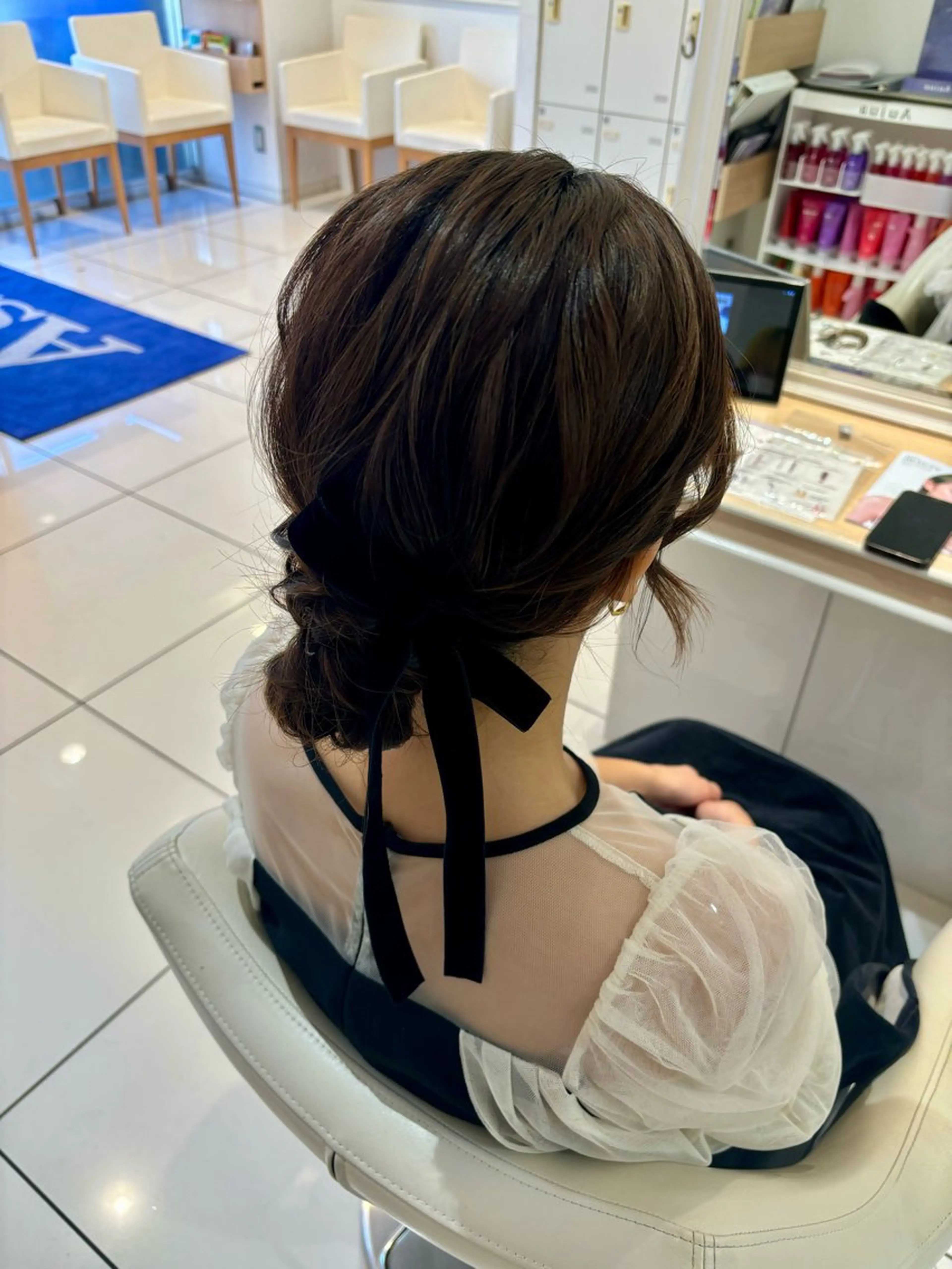 ロング ヘアアレンジ ヘアセット 宮永 璃沙のヘアスタイル