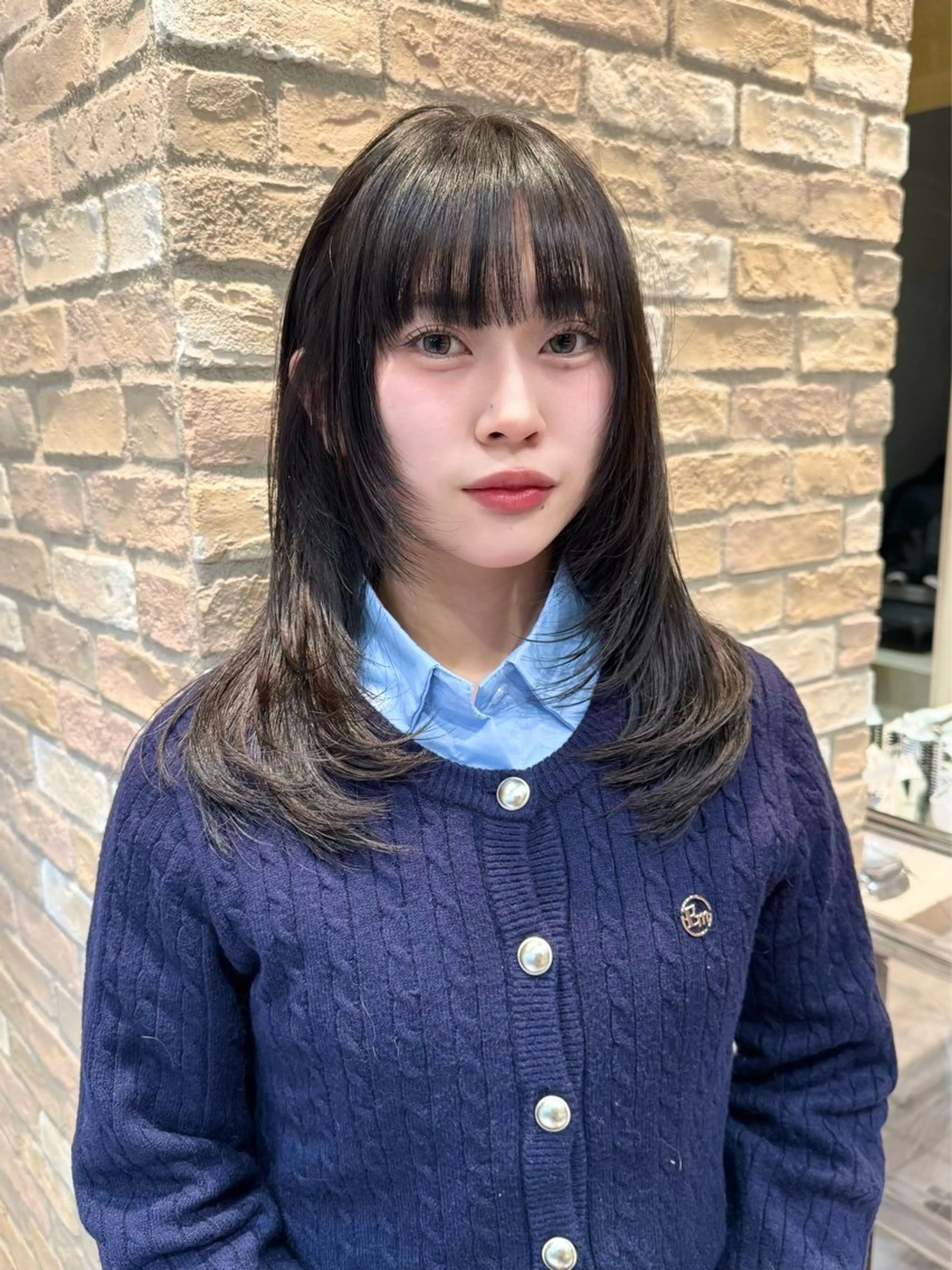 ミディアム ミディアムレイヤー レイヤーカット カット トリートメント Loom by Sea 新宿所属・Kaede/ブリーチ なし/レイヤー🤍のヘアスタイル