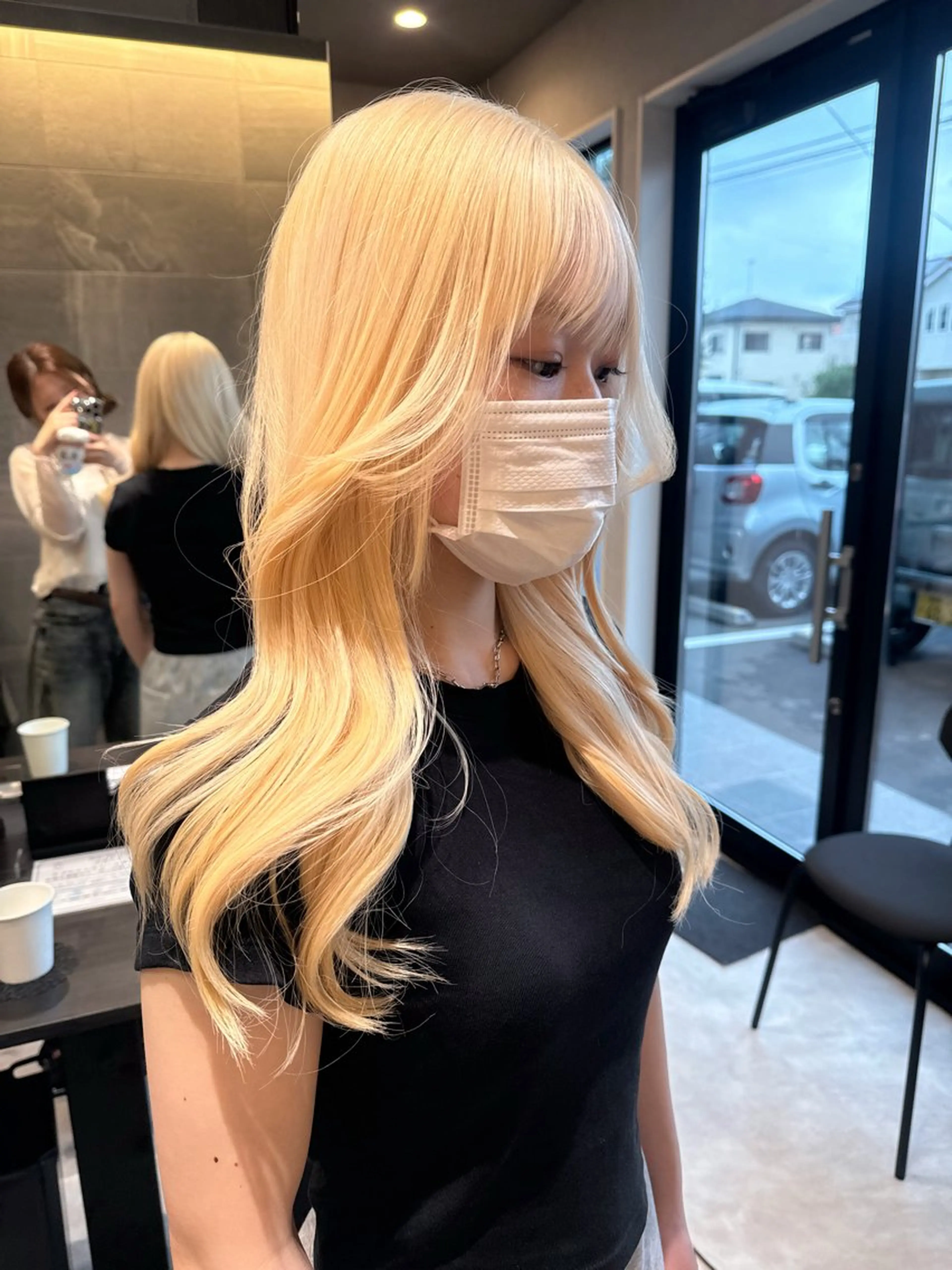 ロング カラー 抜きっぱなしブロンド ヘアカラー 透明カラー/レイヤー misaki °*のヘアスタイル