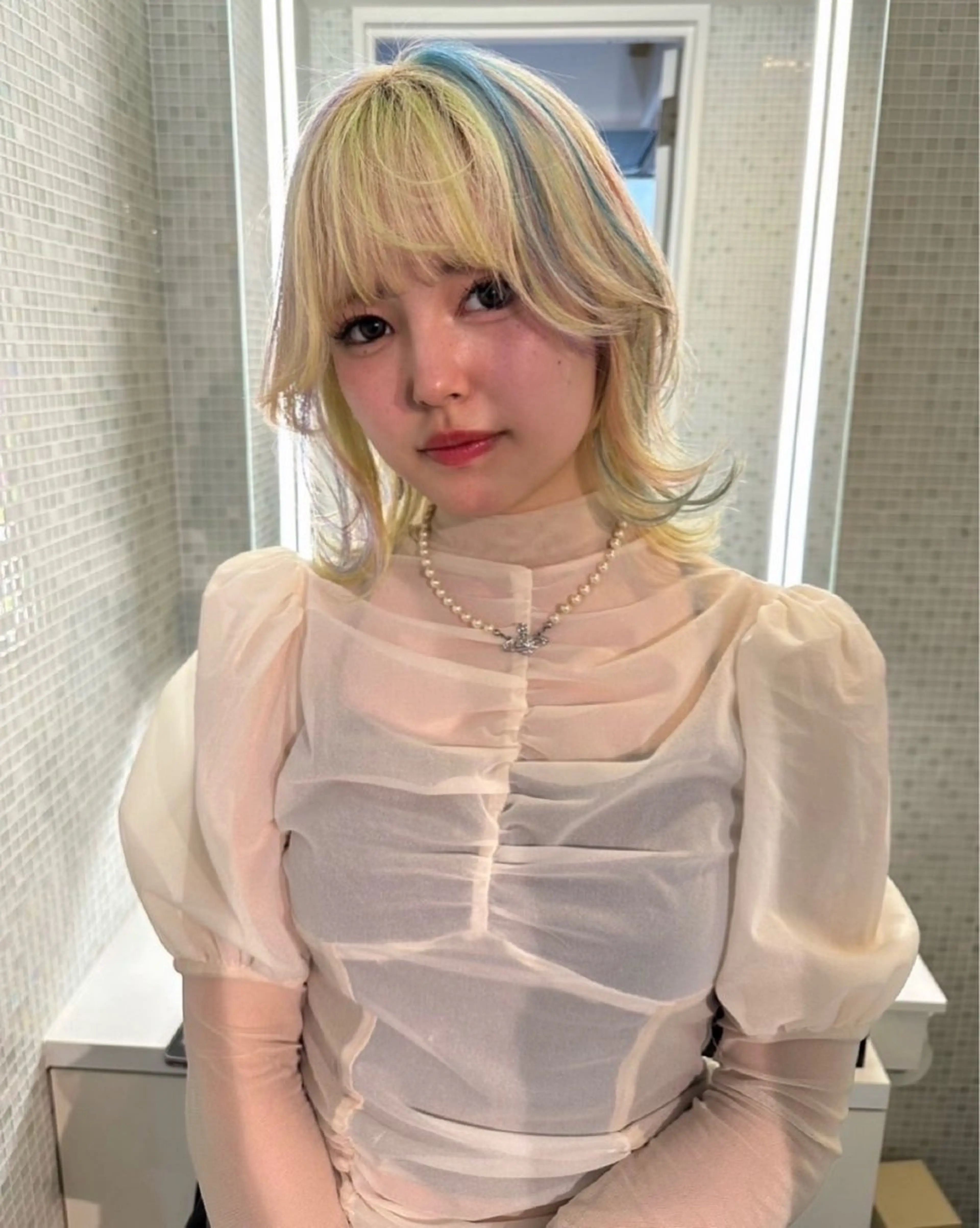 ケアハイブリーチ+カラー+TOKIOトリートメントの写真