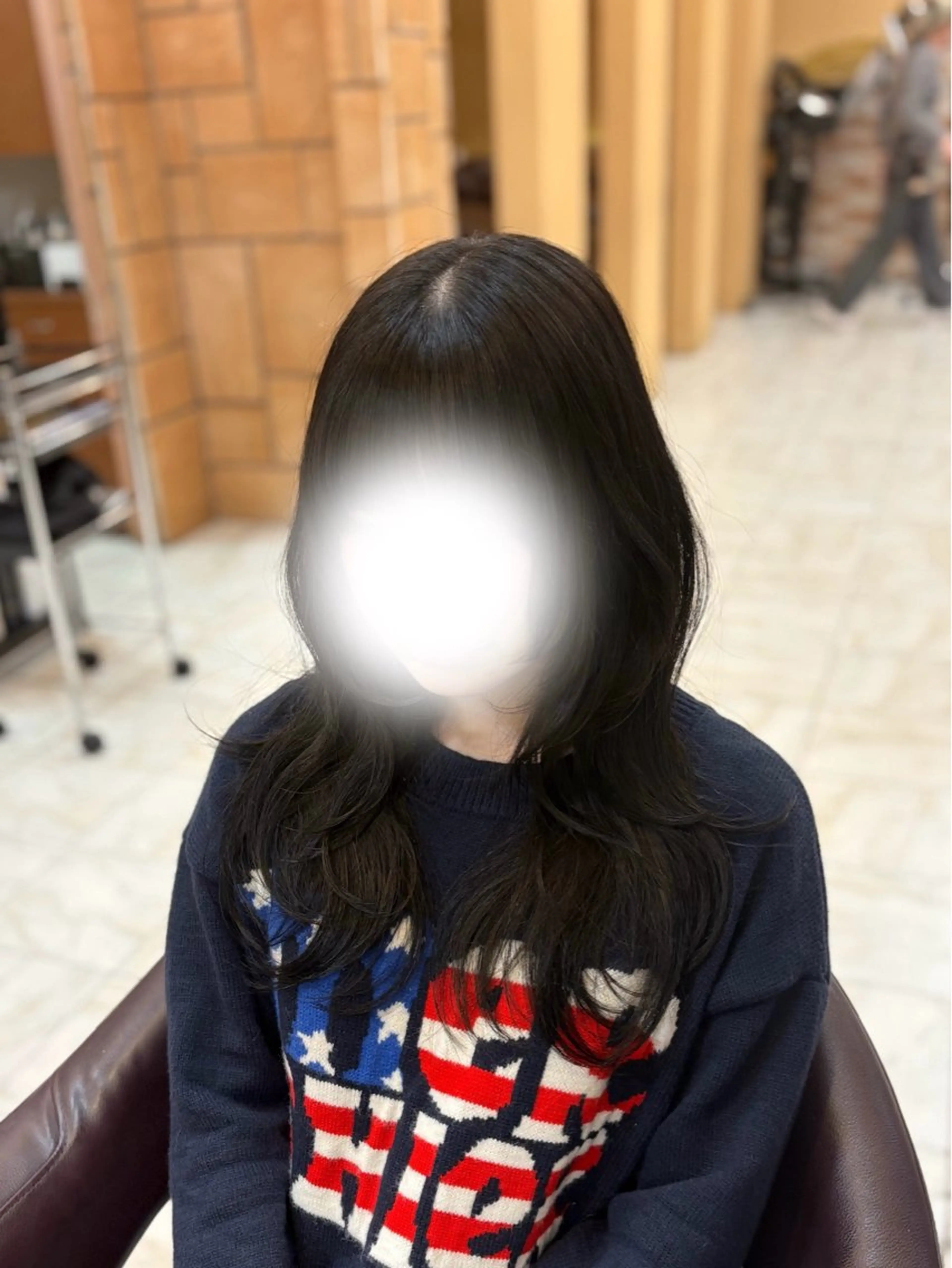 ロング カラー ハッシュカット カット ヘアカラー トリートメント 🎀透明感カラー 🐈ナズナのヘアスタイル