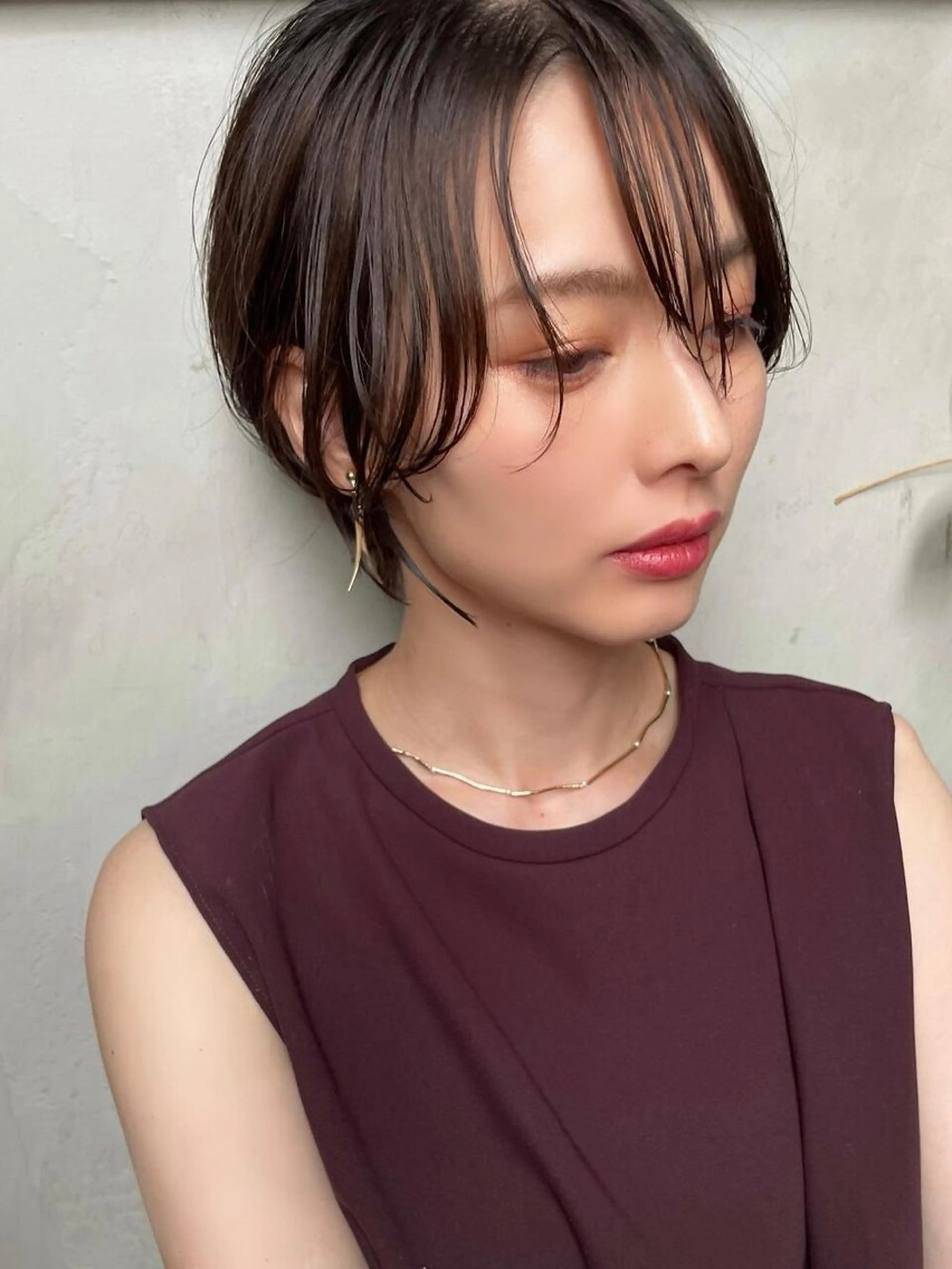 ショート ショートヘア カット ヘアカラー トリートメント hoNua. 栄/透明感カラーのヘアスタイル